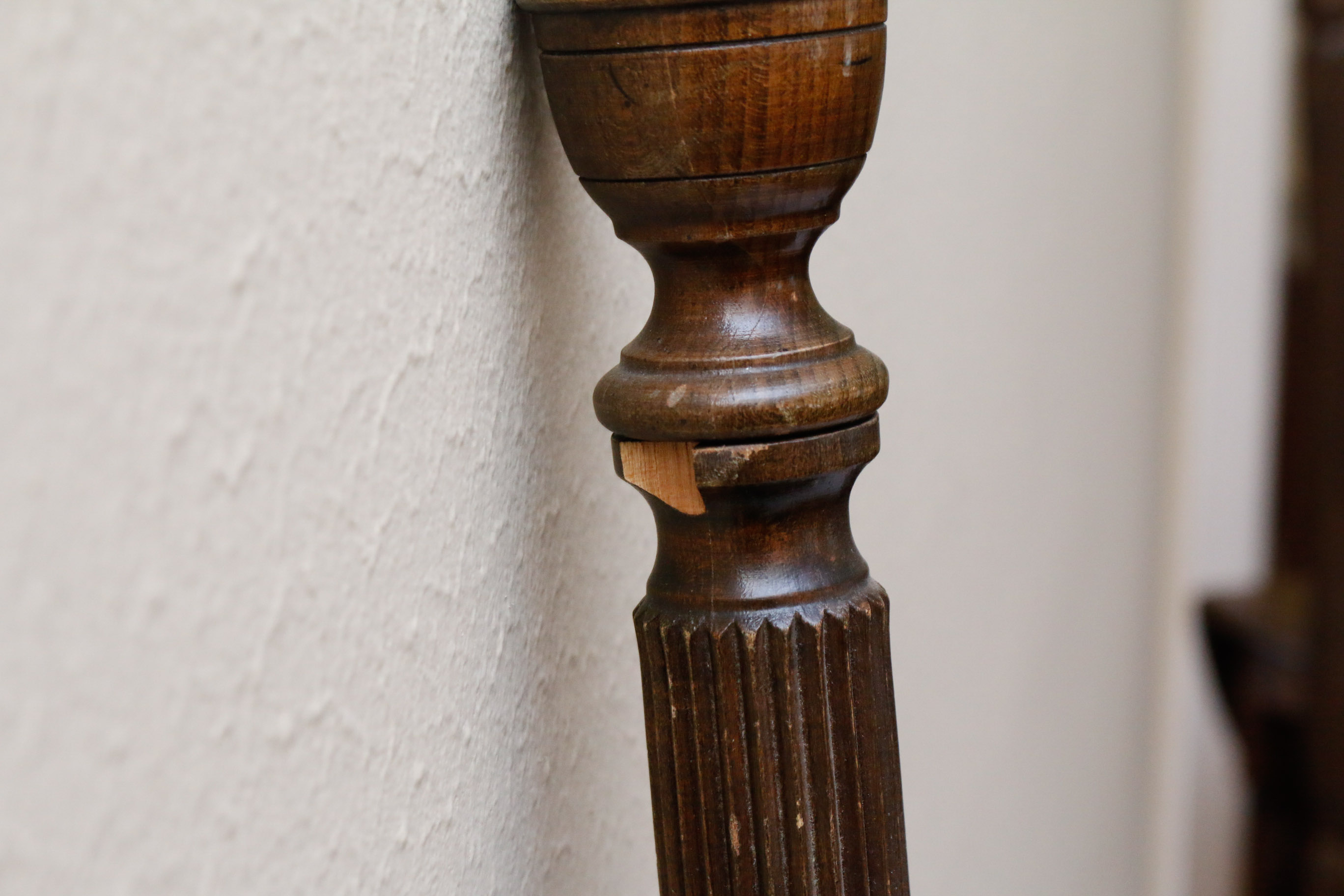 Vintage Mahogany Full Size Four Post Bed