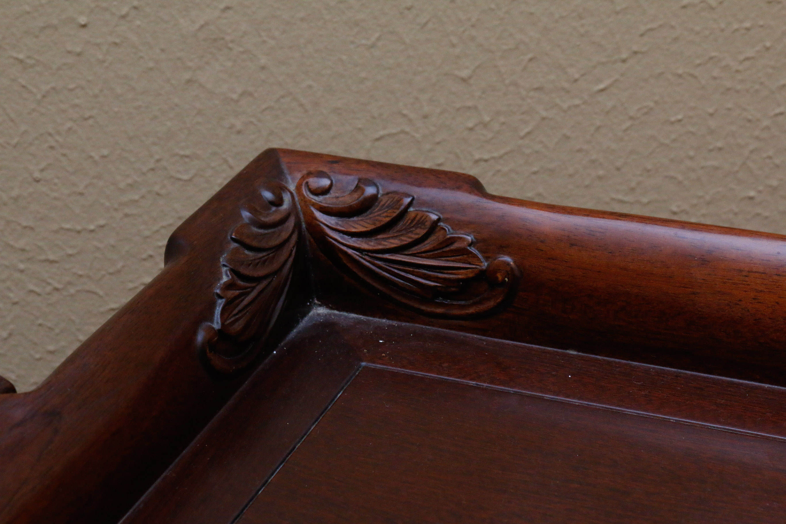 Georgian Furnishing Co. Mahogany Folding Serving Table and Tray