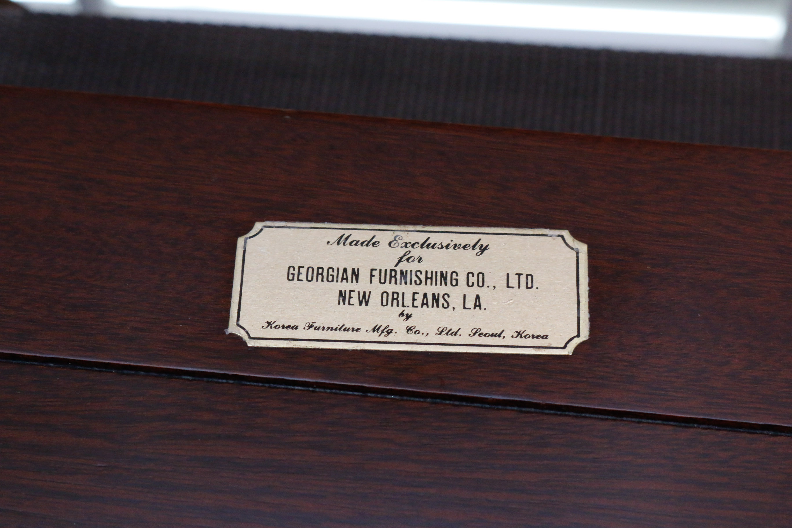 Georgian Furnishing Co. Mahogany Folding Serving Table and Tray
