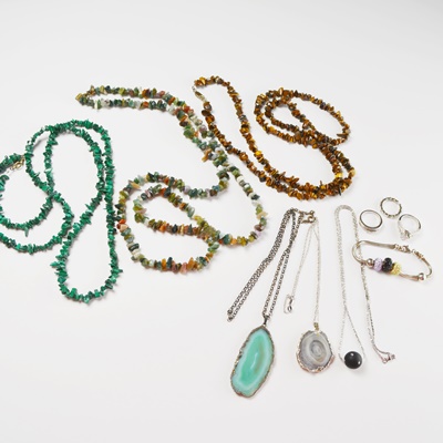Collection of Sterling Silver and Beaded Jewelry