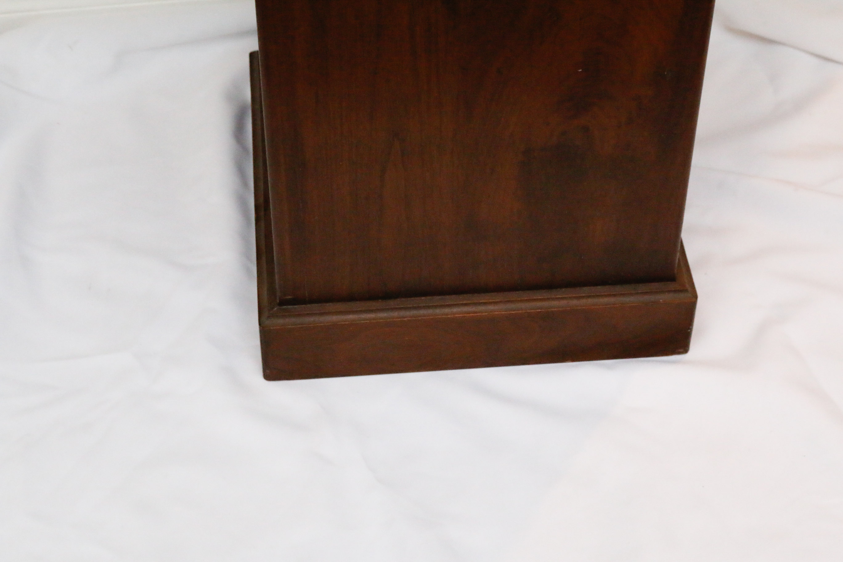 Marble Top Walnut Podium