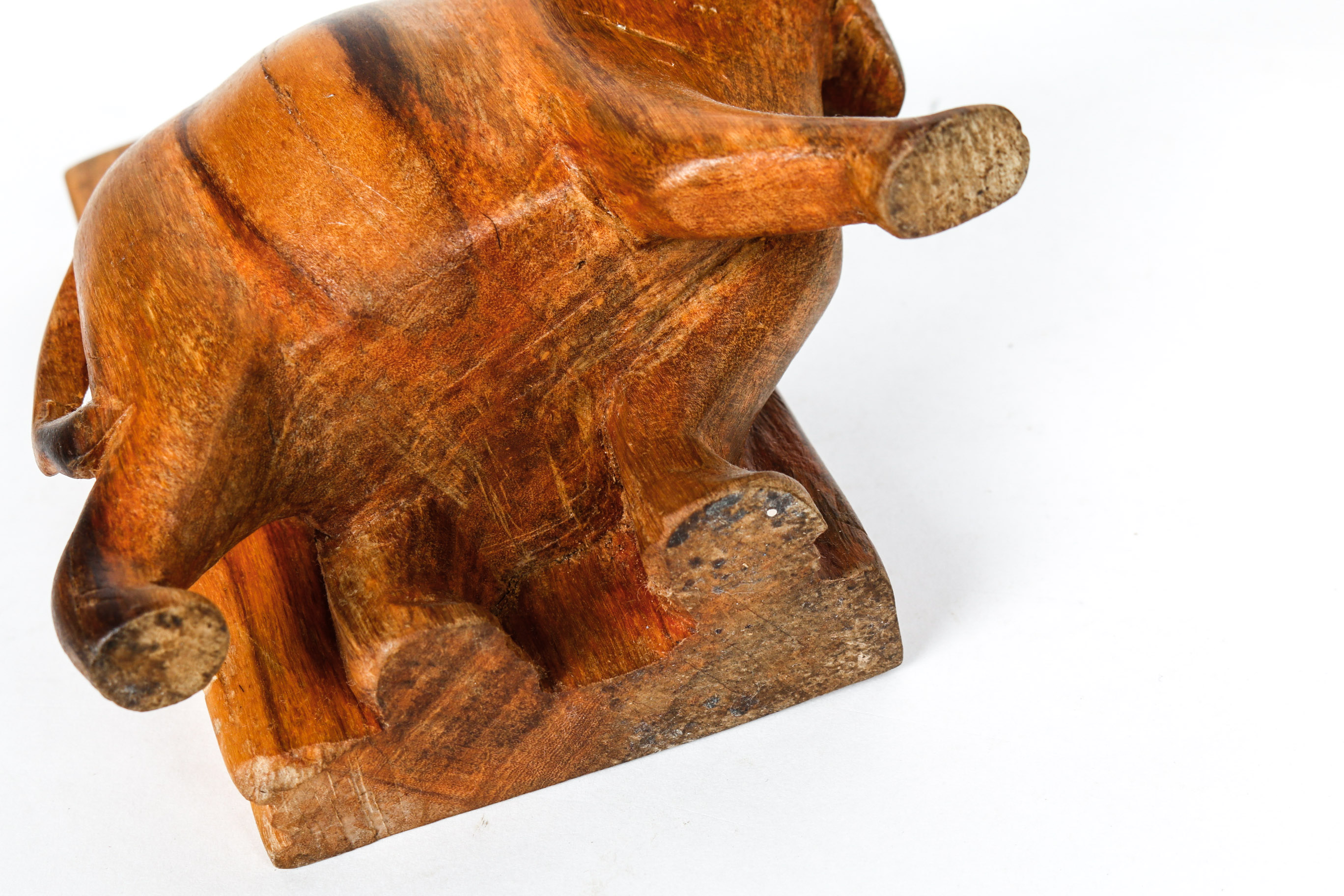 Pair of Wooden Elephant Bookends