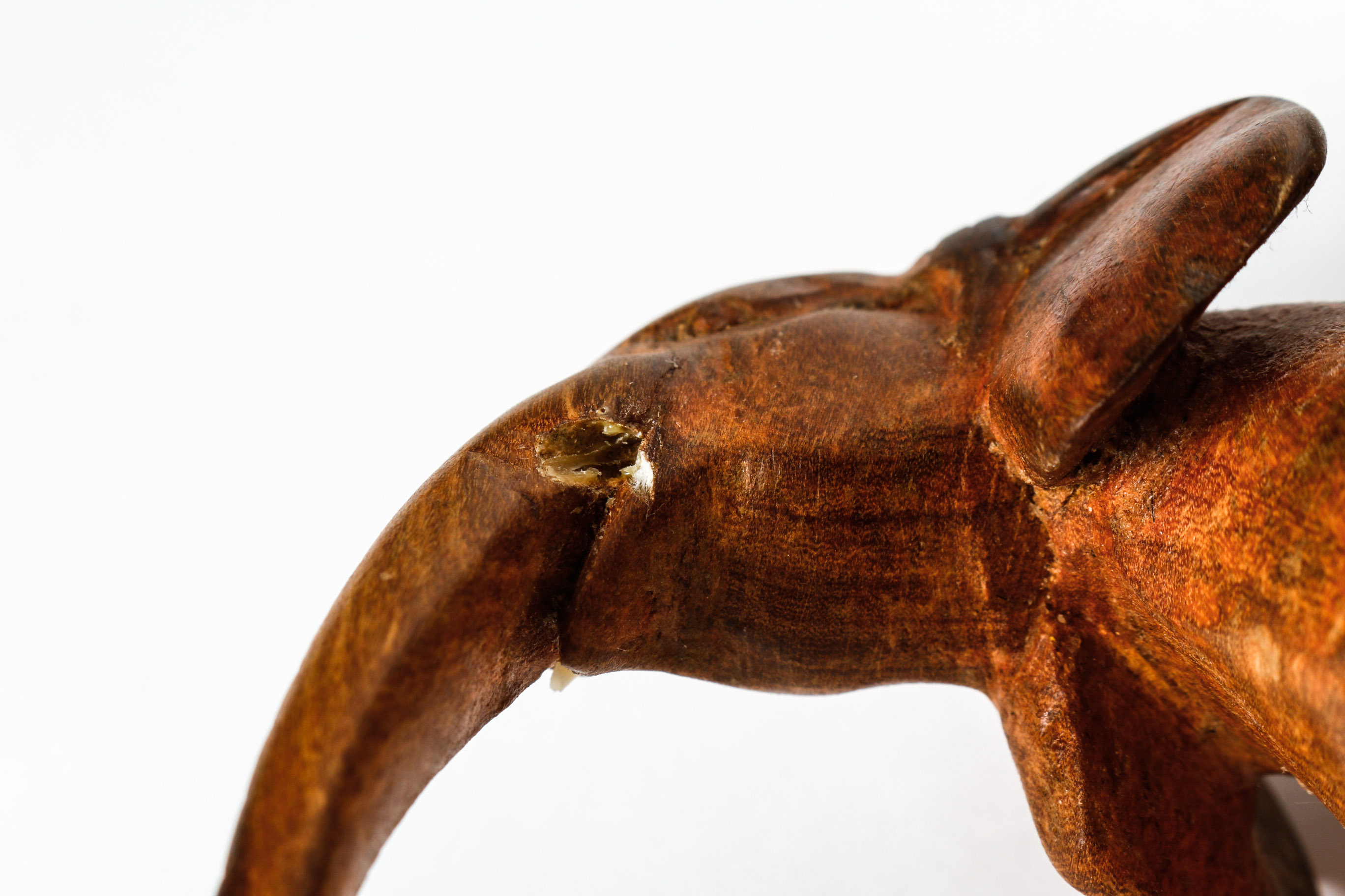 Pair of Wooden Elephant Bookends