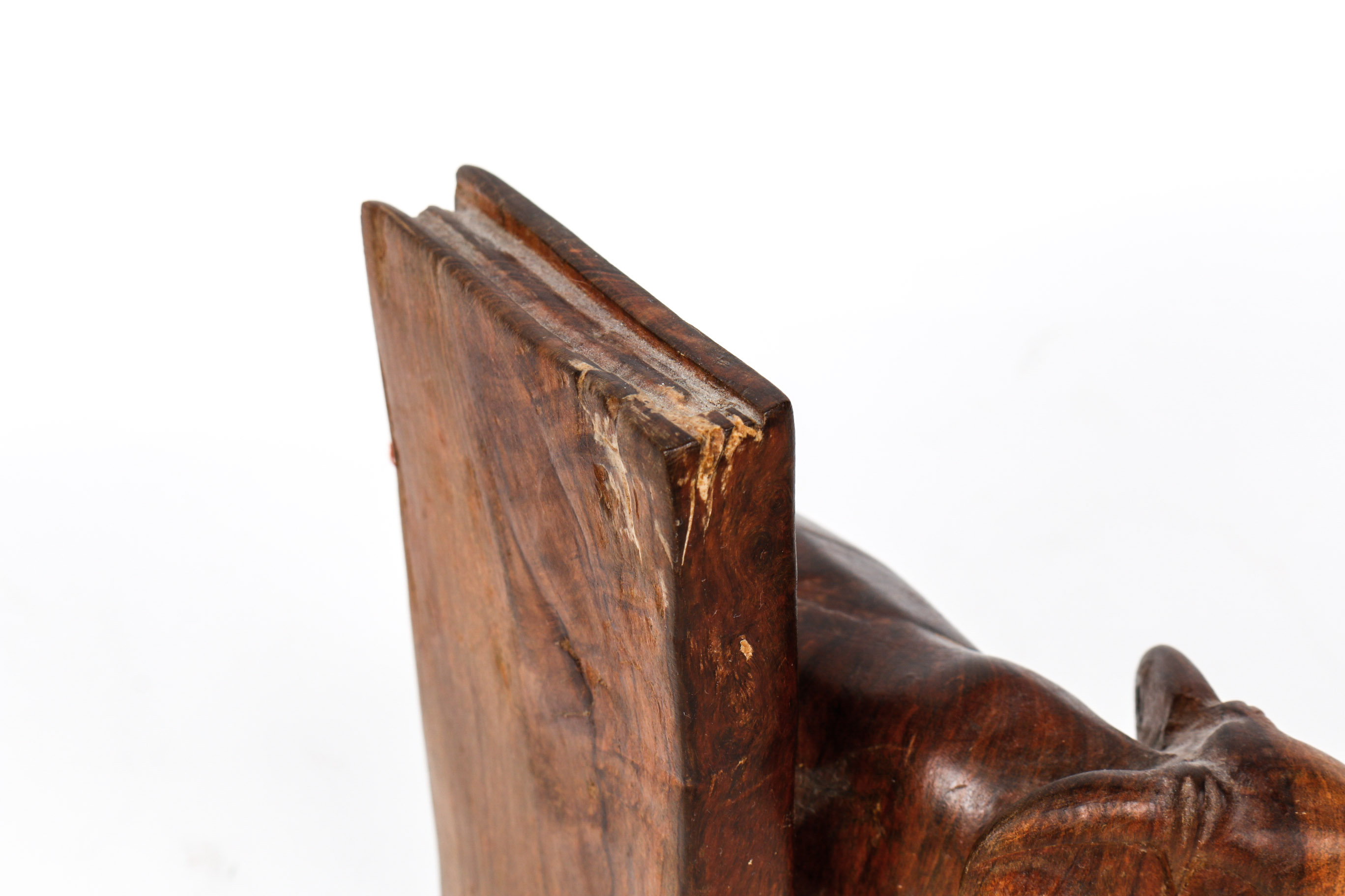 Pair of Wooden Elephant Bookends