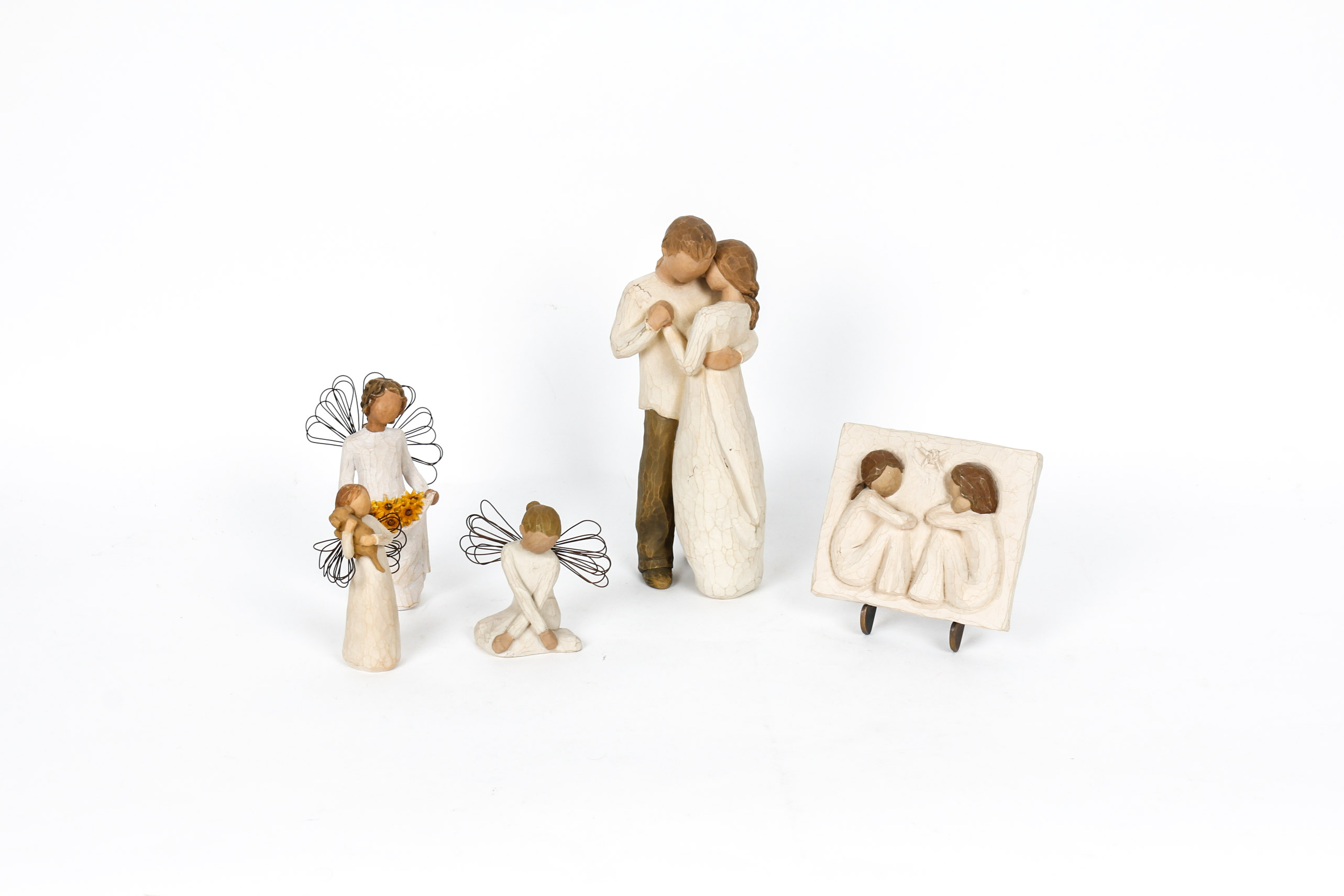 Collection of Willow Tree Statues and Decor