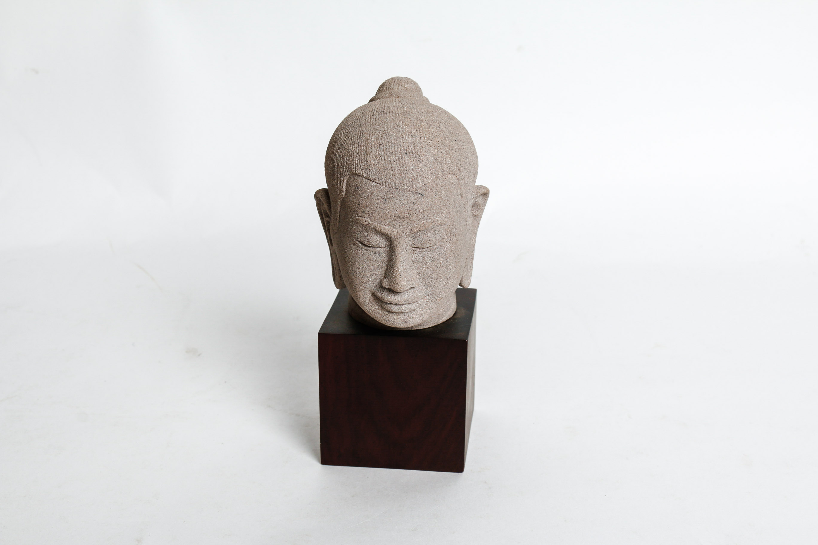 Pair of Buddhist Inspired Stone Statues