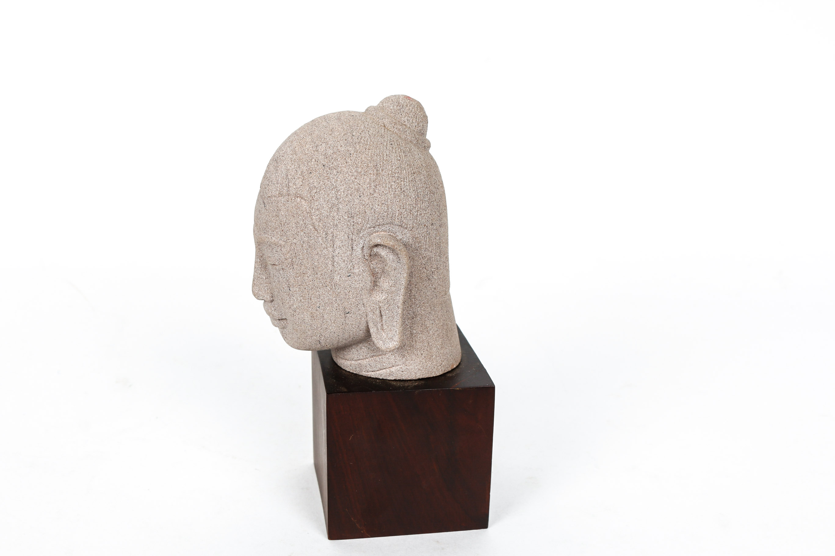 Pair of Buddhist Inspired Stone Statues