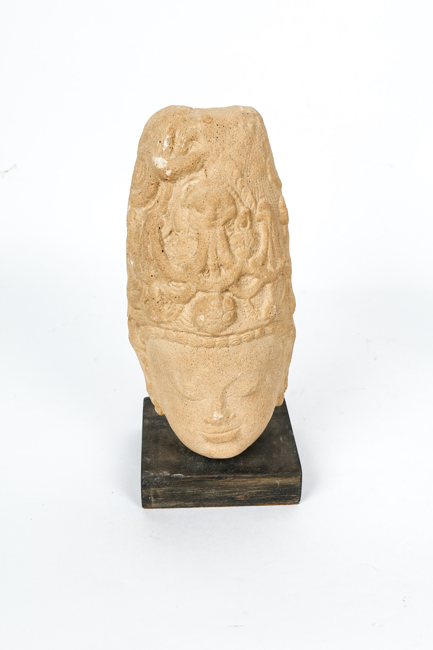 Pair of Buddhist Inspired Stone Statues