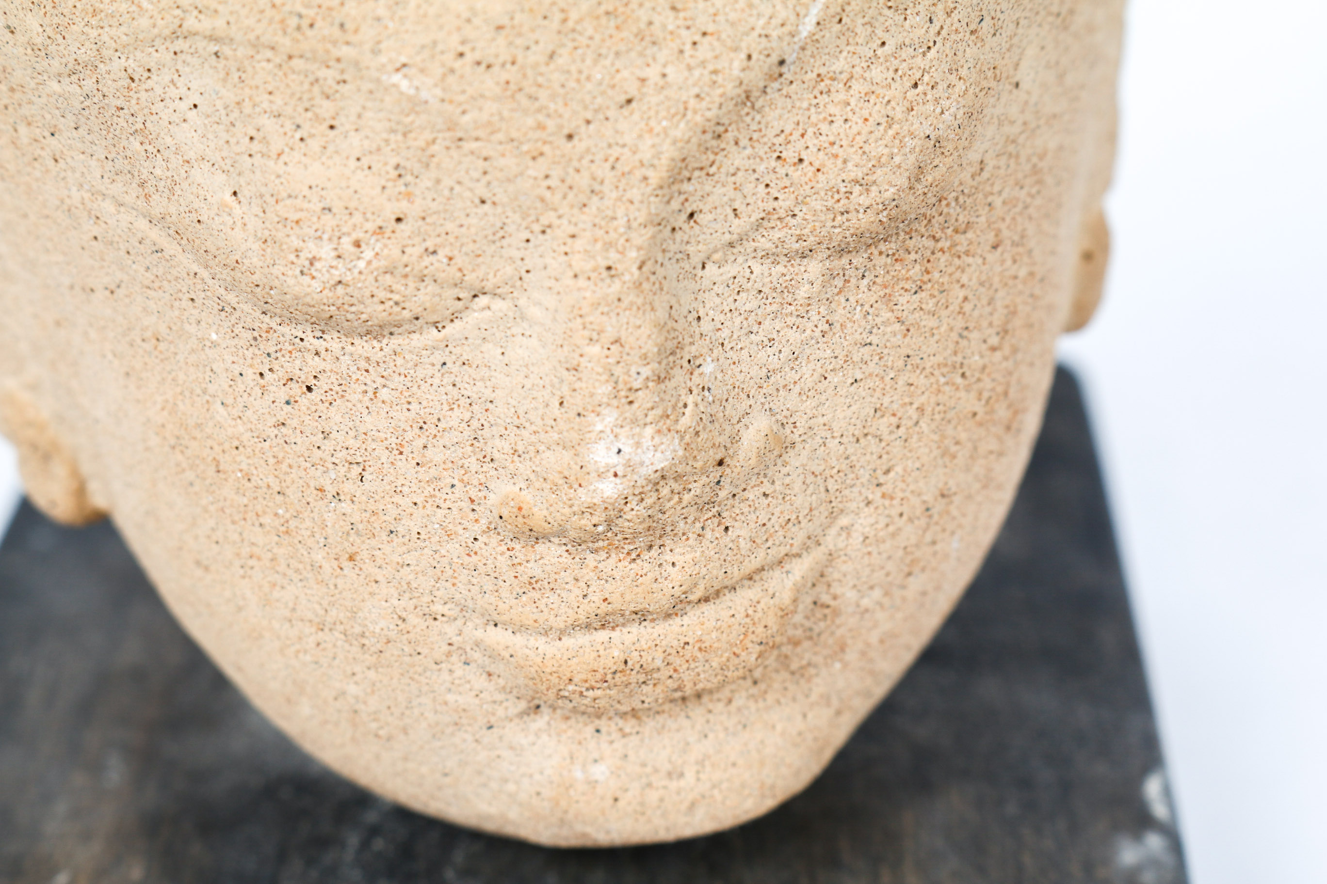 Pair of Buddhist Inspired Stone Statues