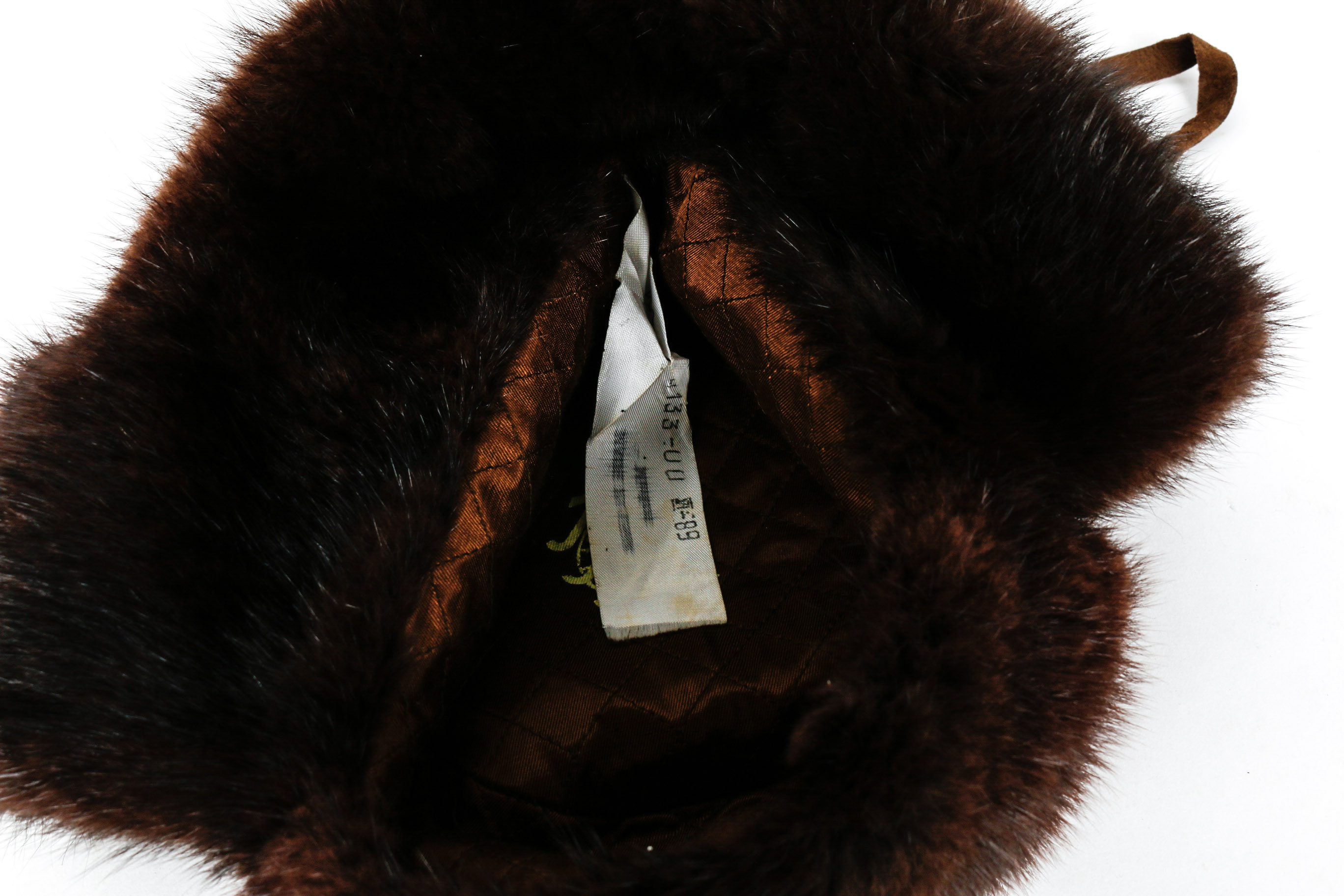 Russian Muskrat Fur Hat