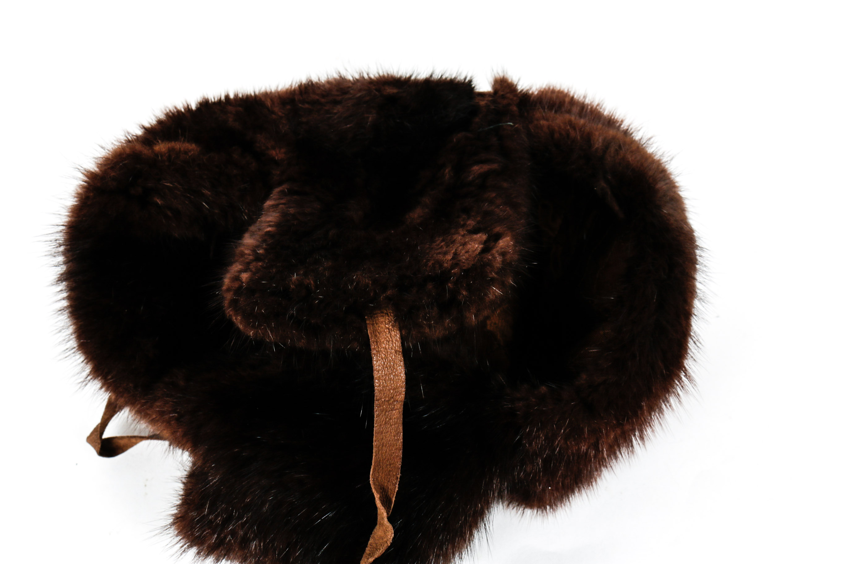 Russian Muskrat Fur Hat