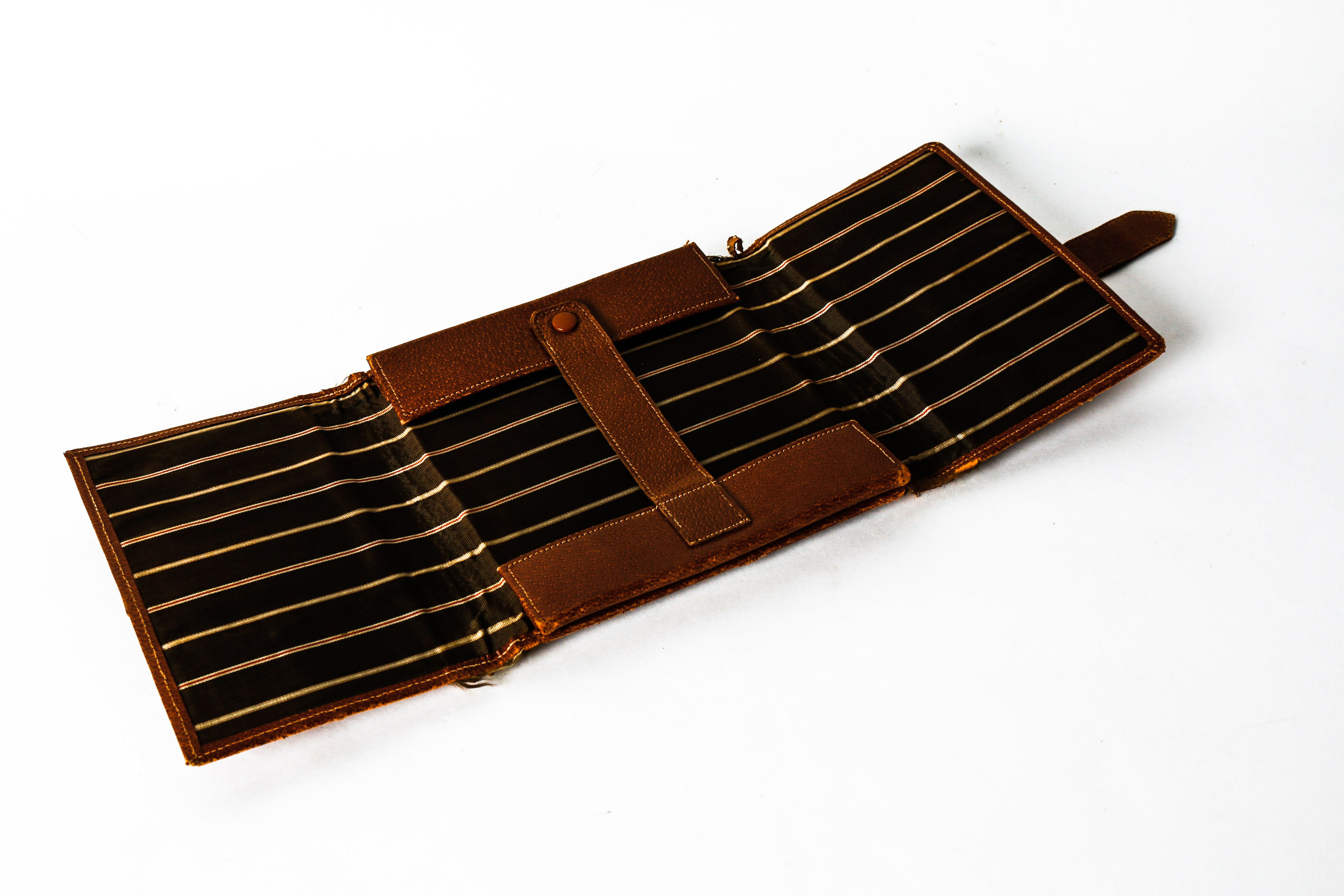 Vintage Leather Gloves, Pocket Squares, and Leather Case