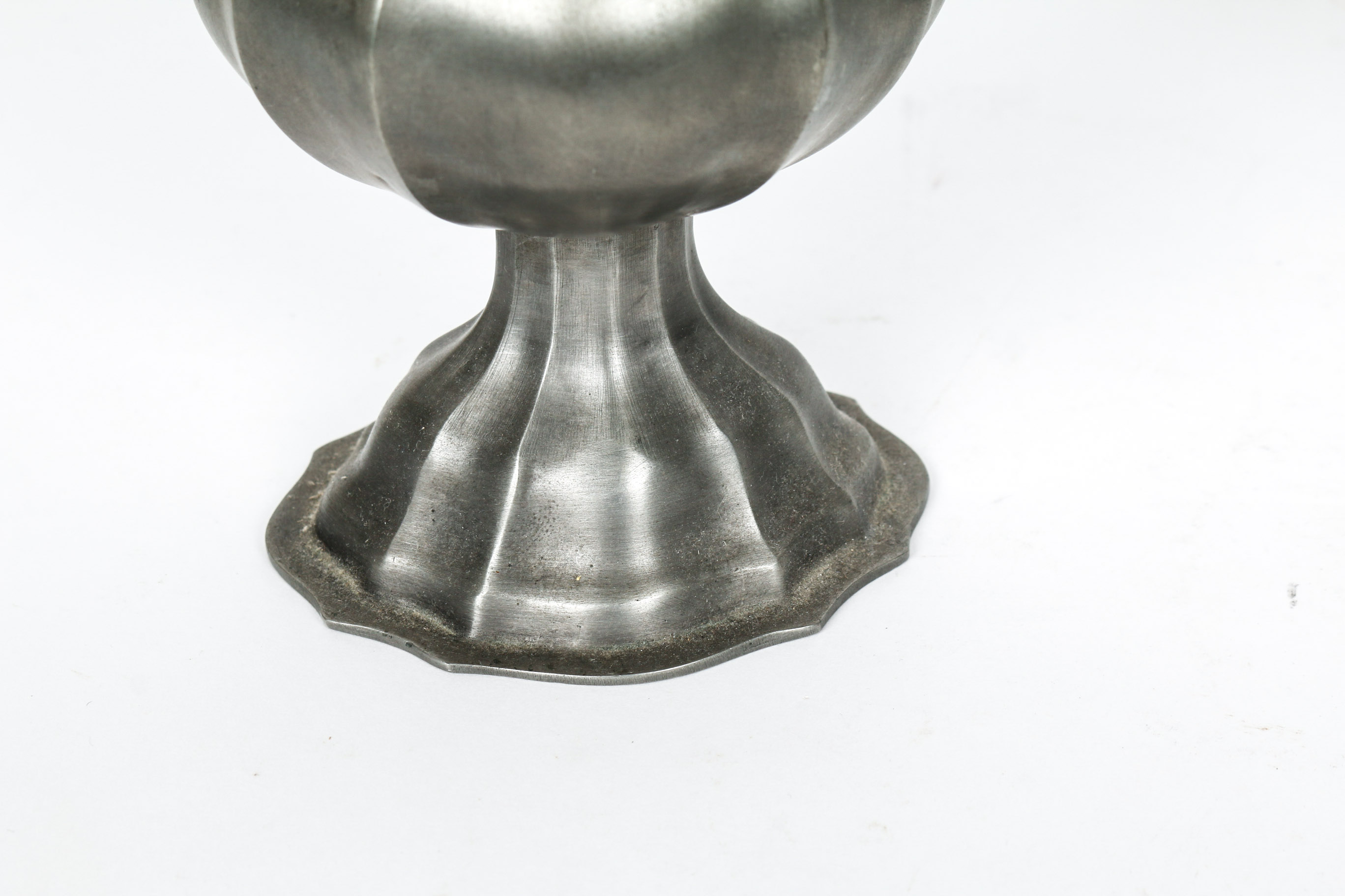 Pewter Candle Holder and Vase