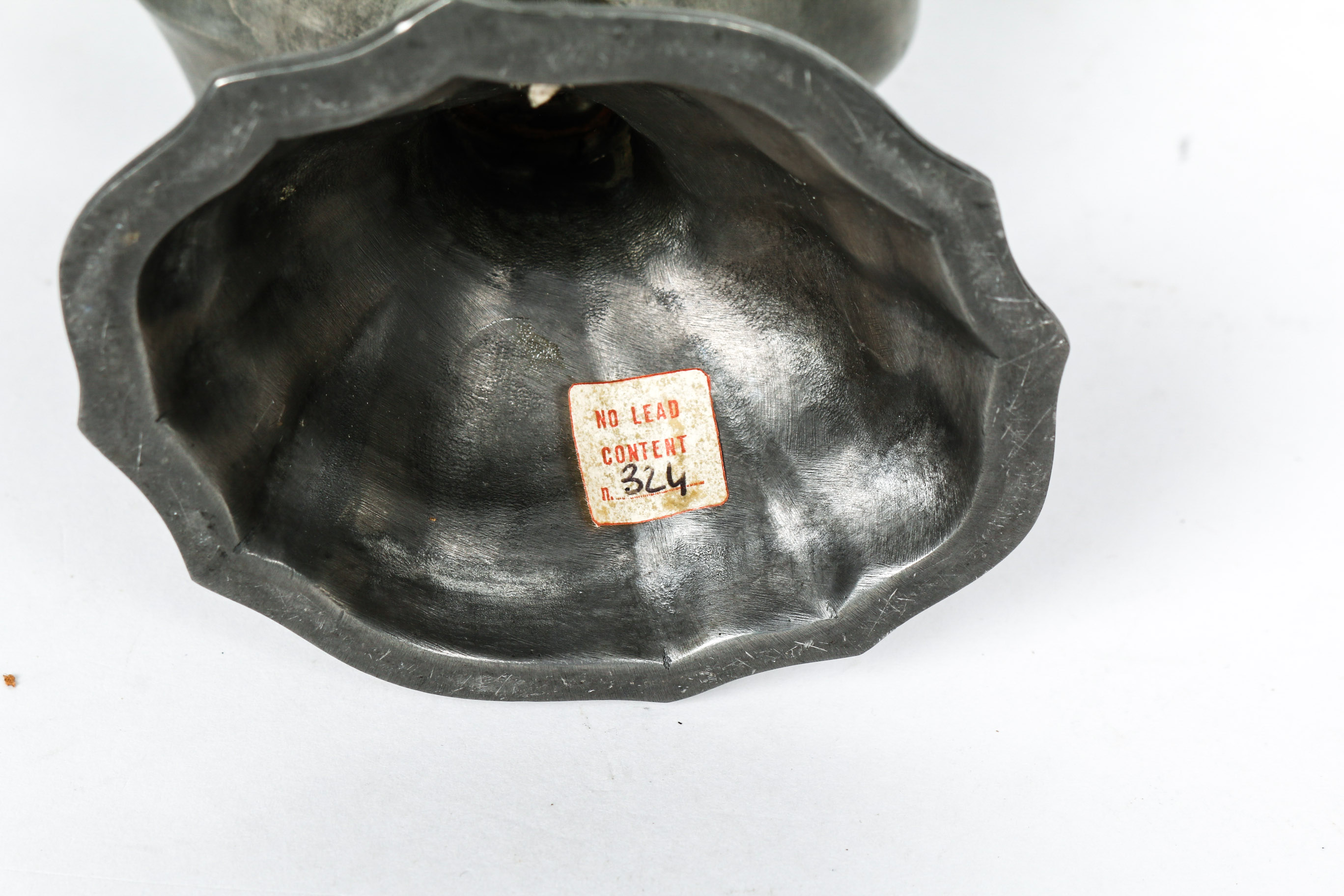 Pewter Candle Holder and Vase