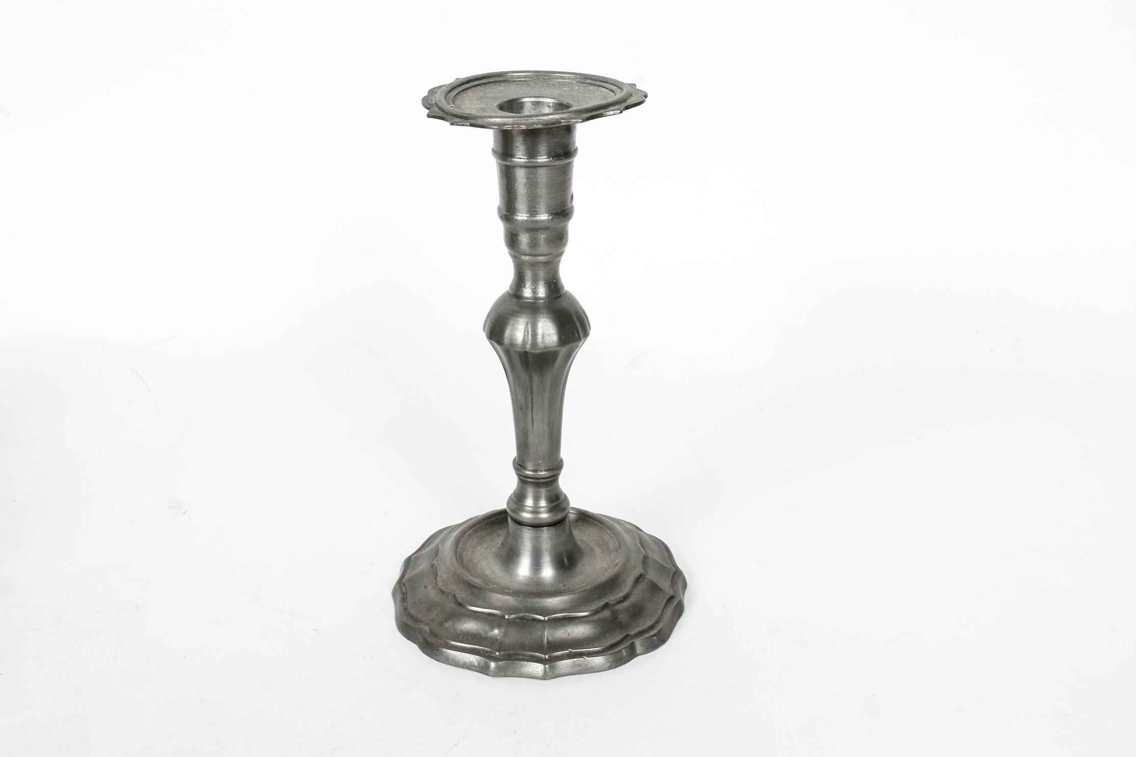 Pewter Candle Holder and Vase