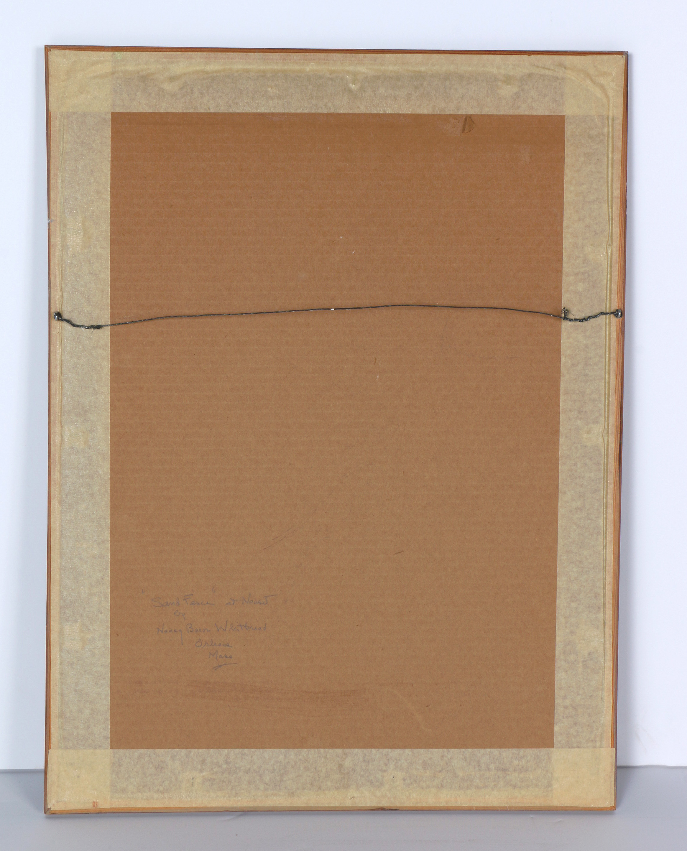 Nancy Whitbread Watercolor "Sand Fence at Nauset"