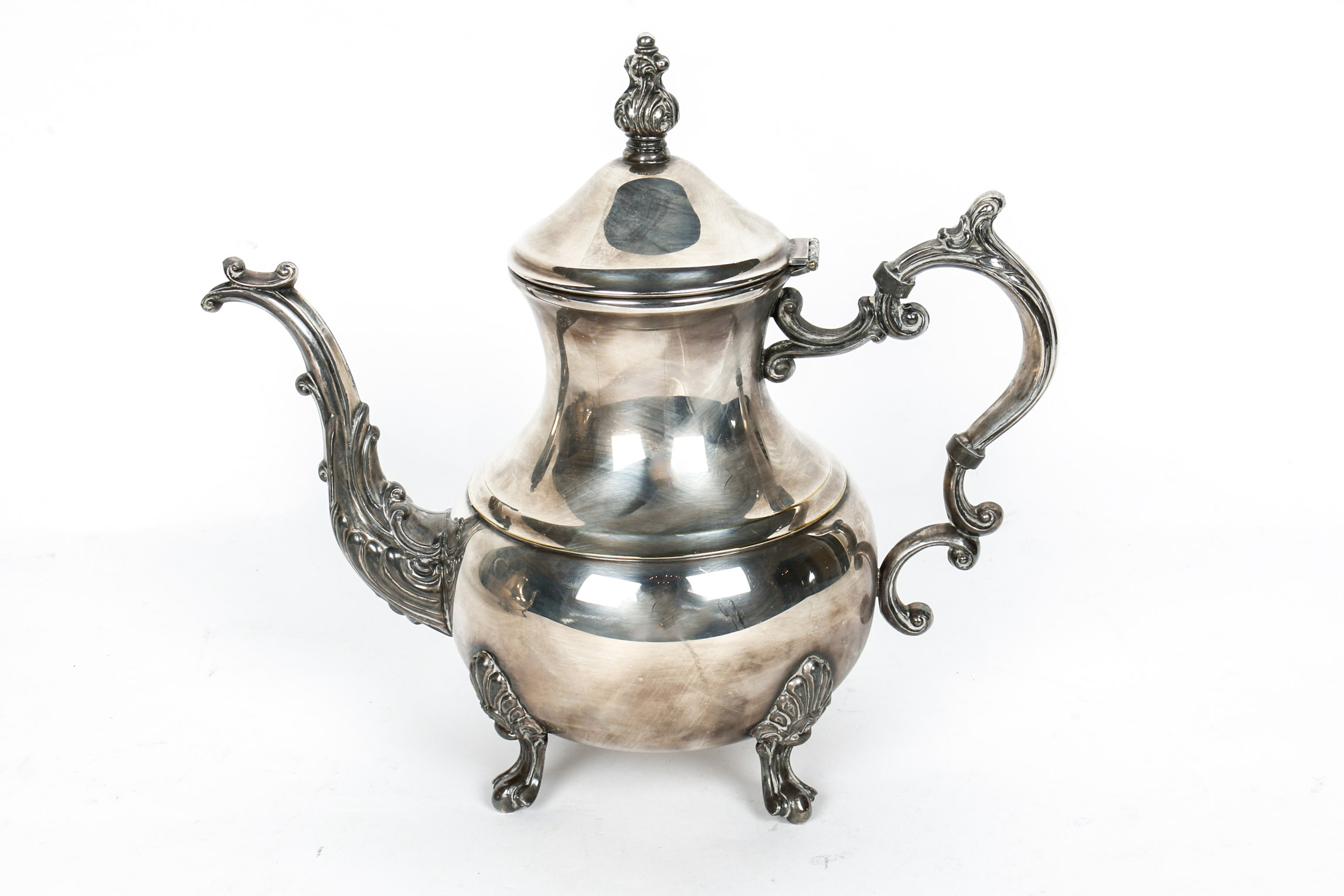 Collection of F.B. Rogers Silver Co. Silver Plated Teapots