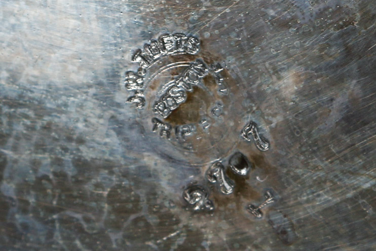 Plated Silver Sugar and Creamer With Bride's Basket