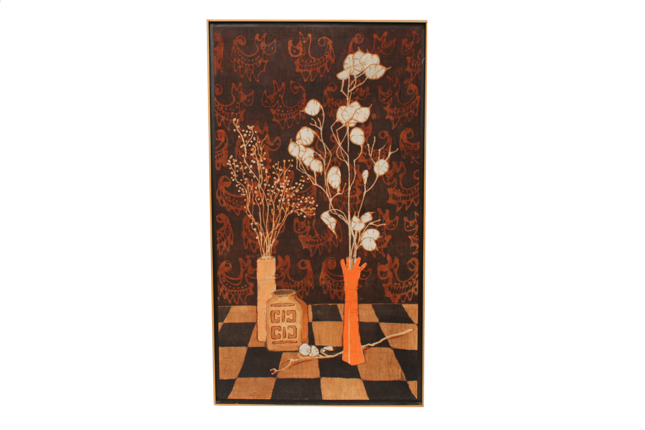 Original Shawn Eden Framed Cloth Art