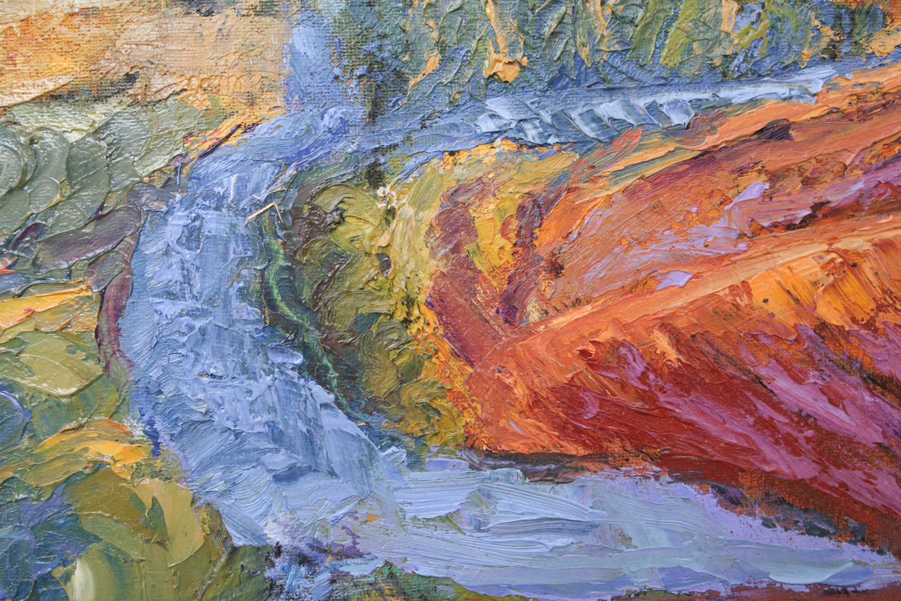 Textured Impressionist Oil Painitng