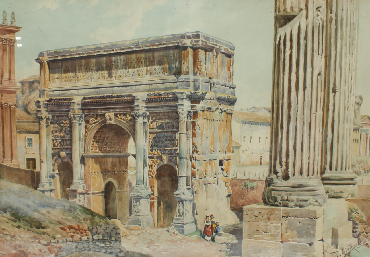 Original Roberto Gigli Watercolor Painting