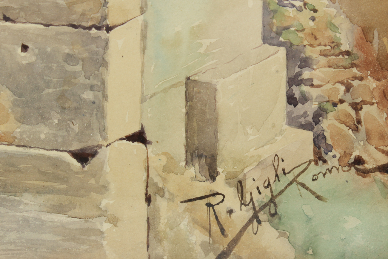 Original Roberto Gigli Watercolor Painting