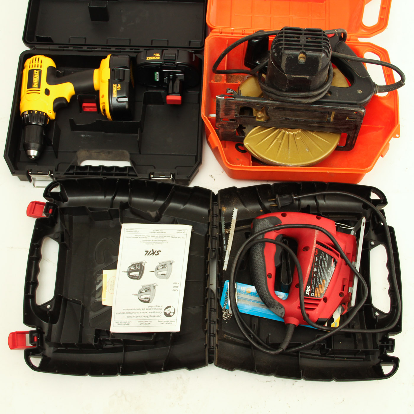Dewalt Power Drill and Skil Electric Saws