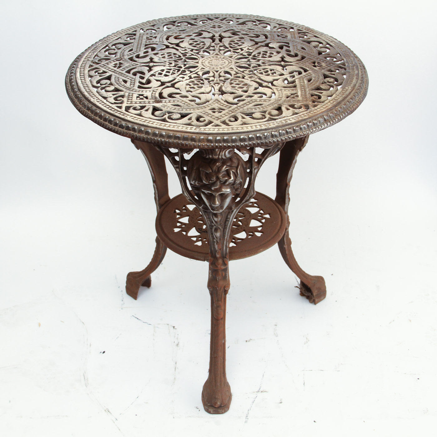 Antique Wrought Iron Bistro Table