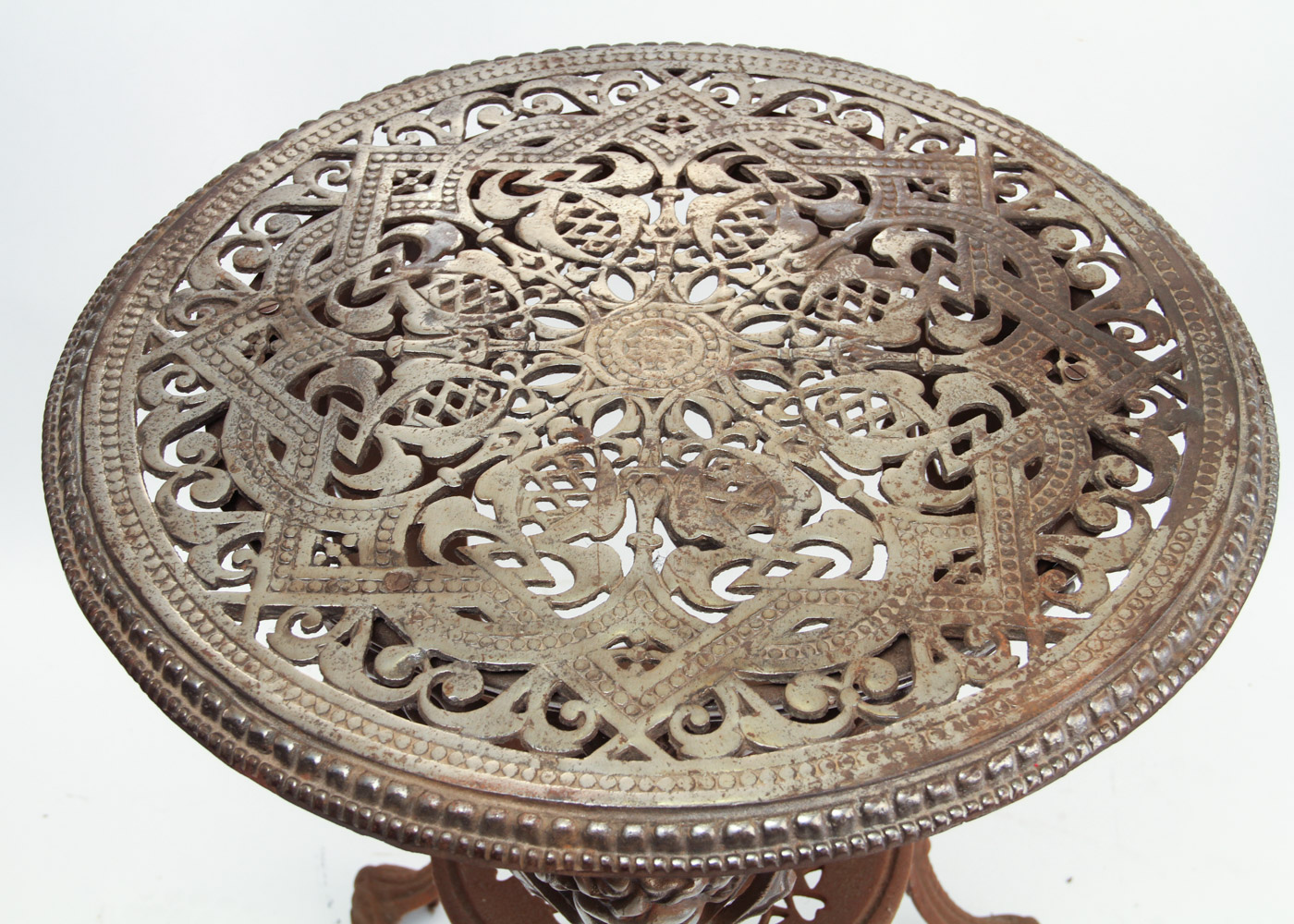 Antique Wrought Iron Bistro Table