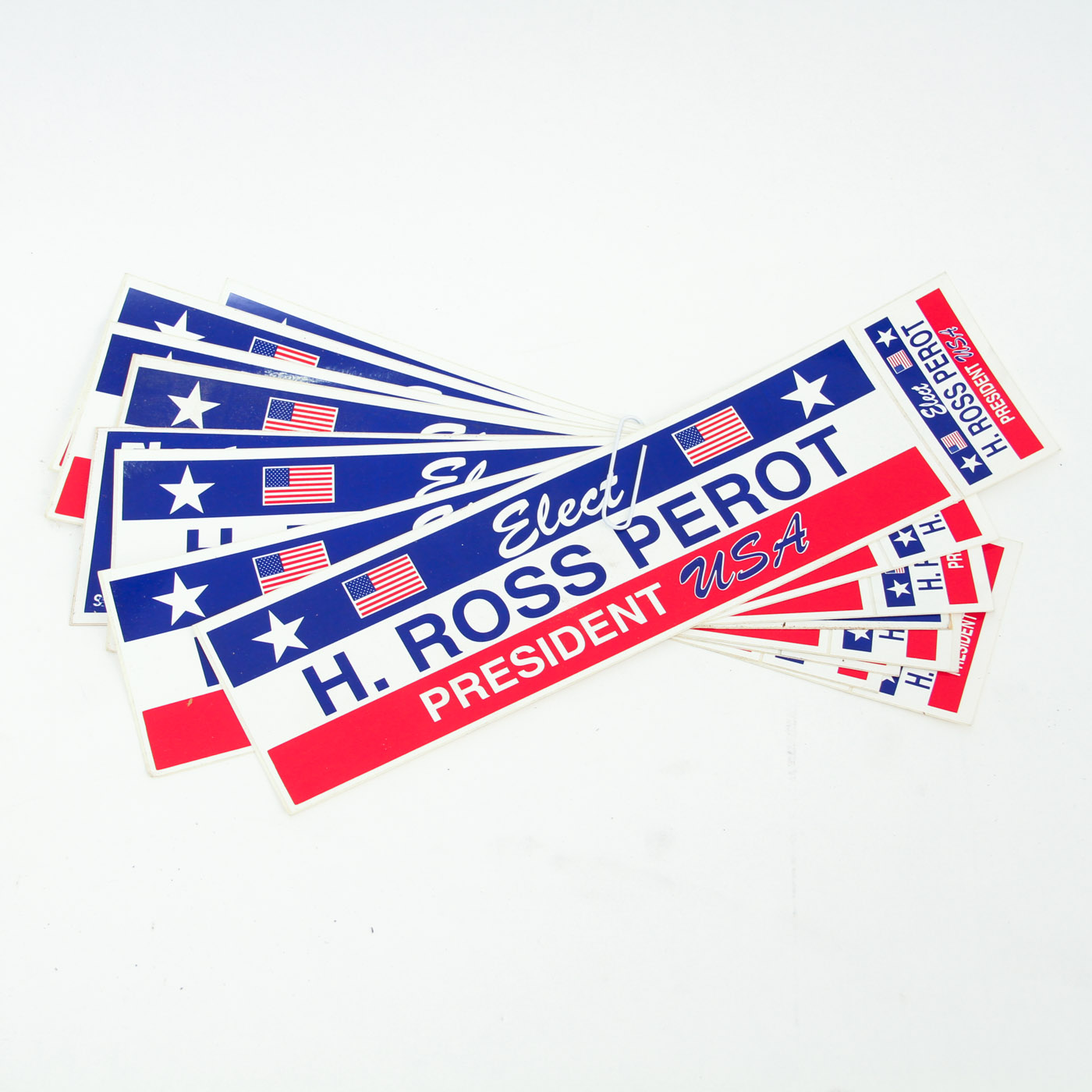 Vintage H. Ross Perot for President Bumper Stickers