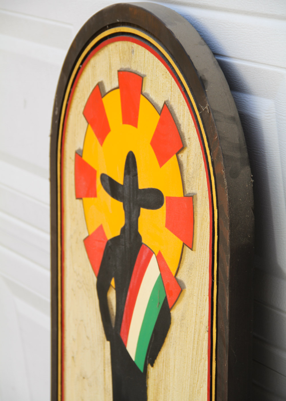 Vintage Mexican Restaurant Wall Sign