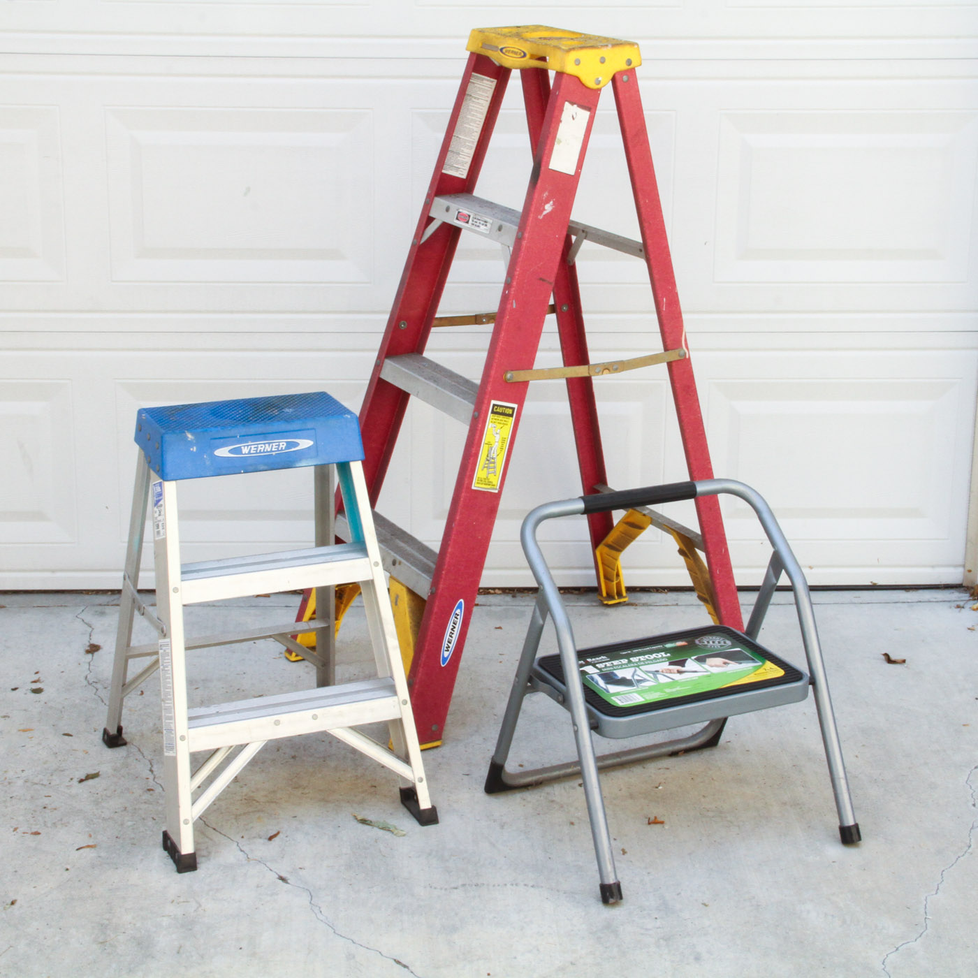 Three Step Ladders Including Werner