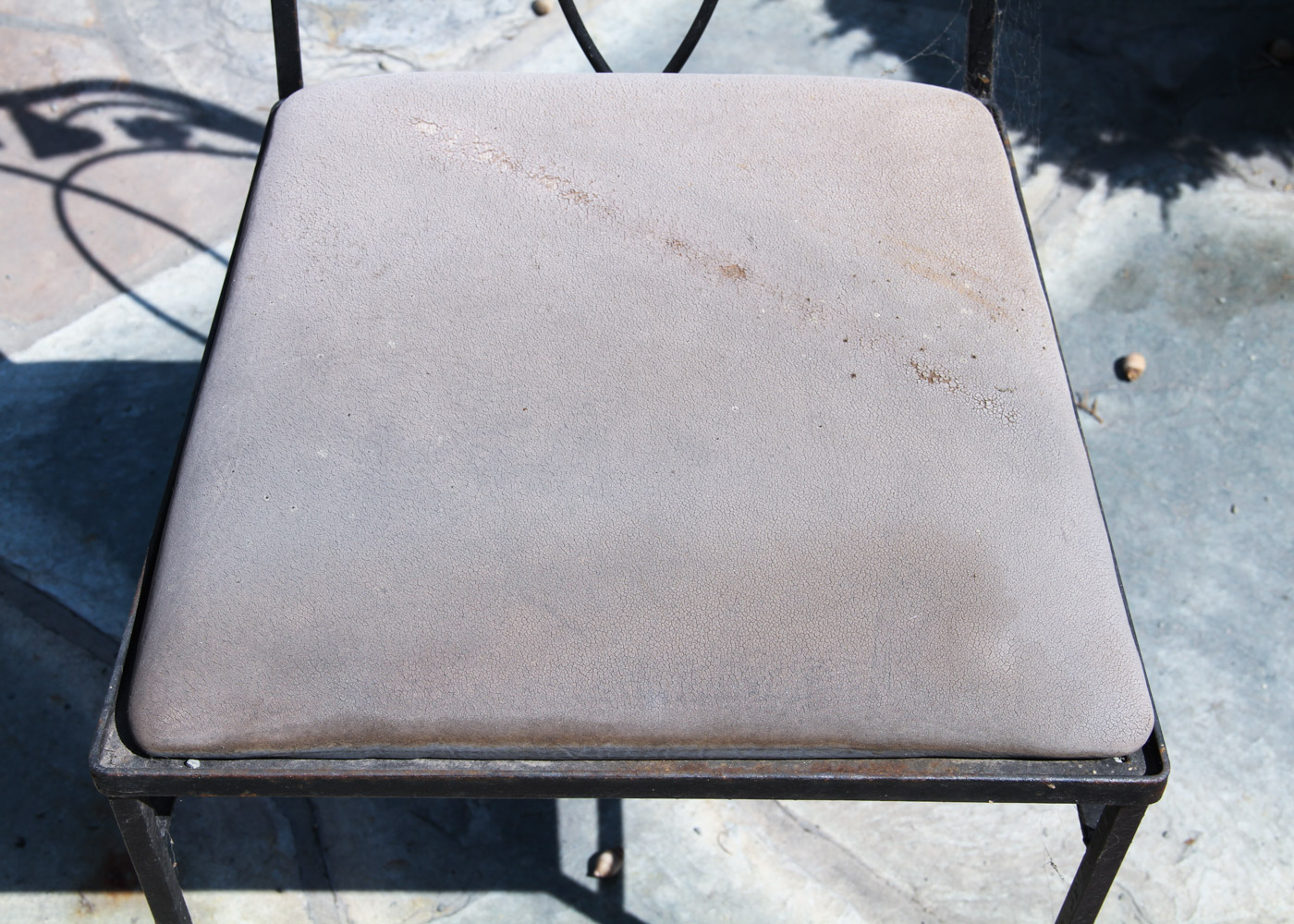 Outdoor Iron Patio Dining Table with Chairs