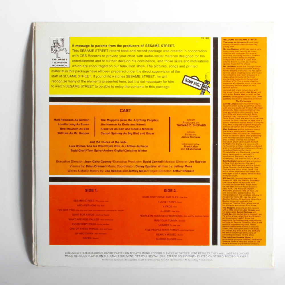 Vintage Sesame Street and "The Electric Company" Memorabilia