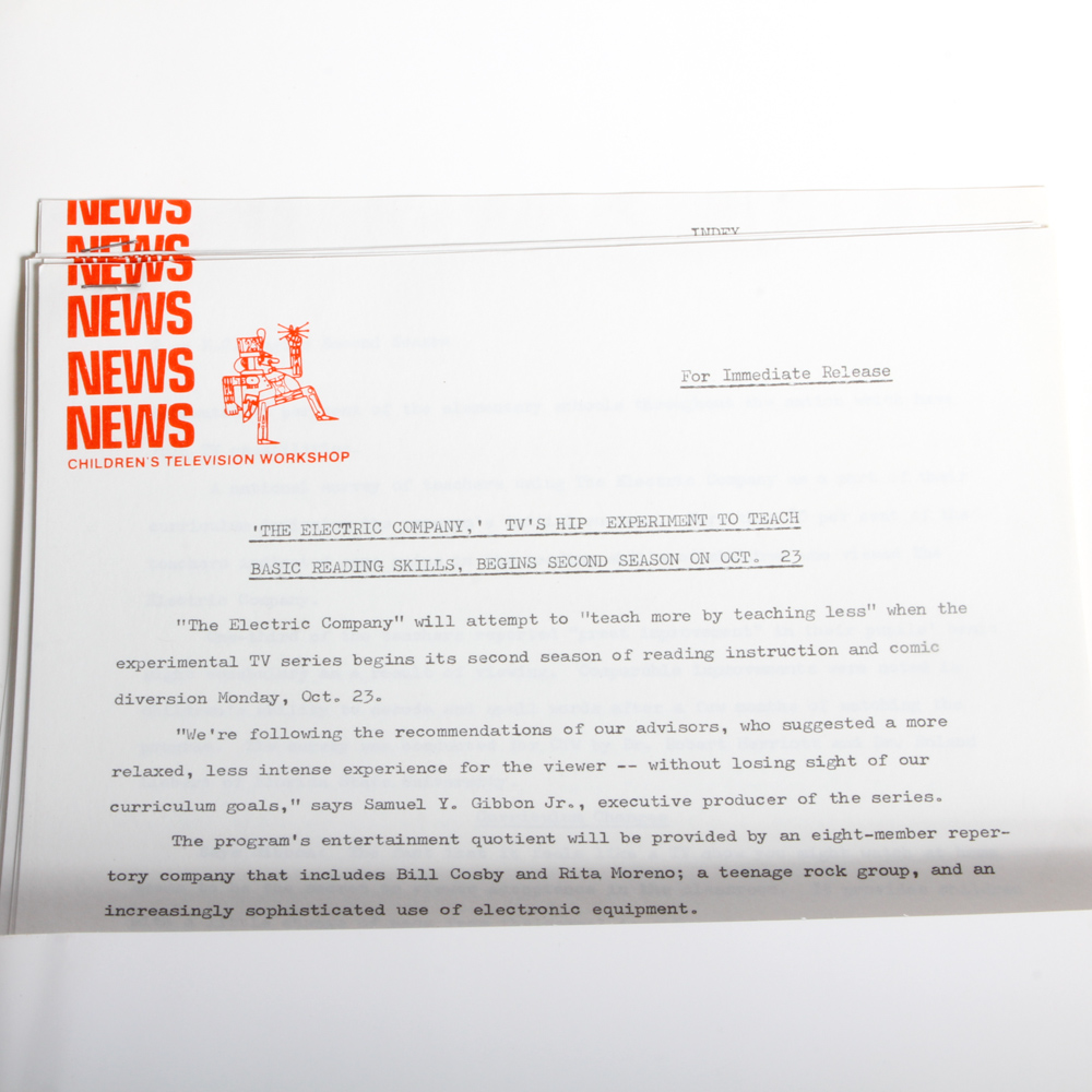 Vintage Sesame Street and "The Electric Company" Memorabilia