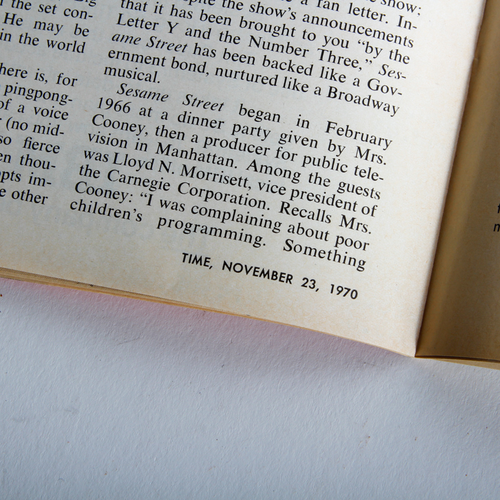 Vintage Sesame Street and "The Electric Company" Memorabilia