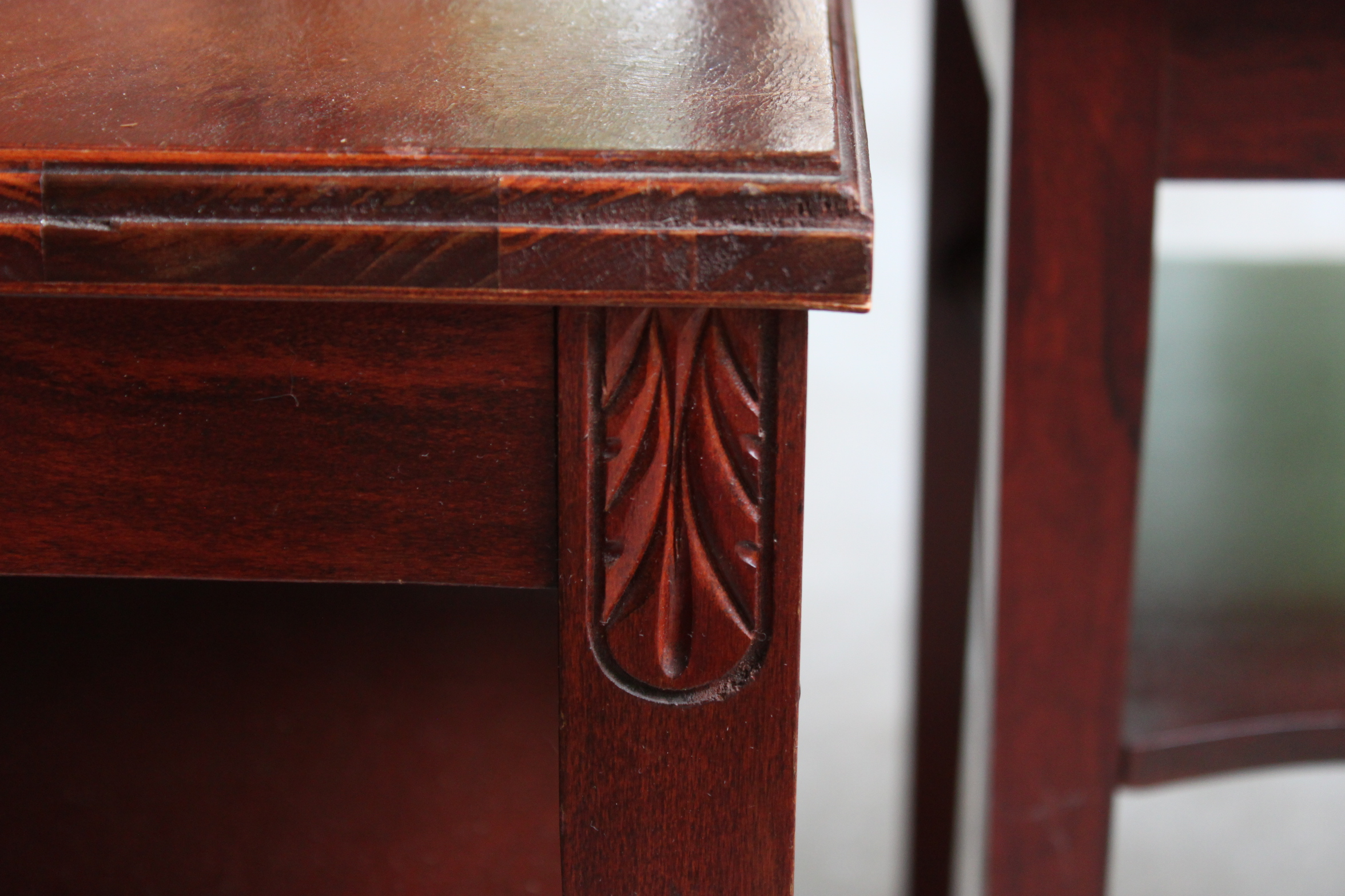 Vintage Mahogany Step-Back Tables by Mersman
