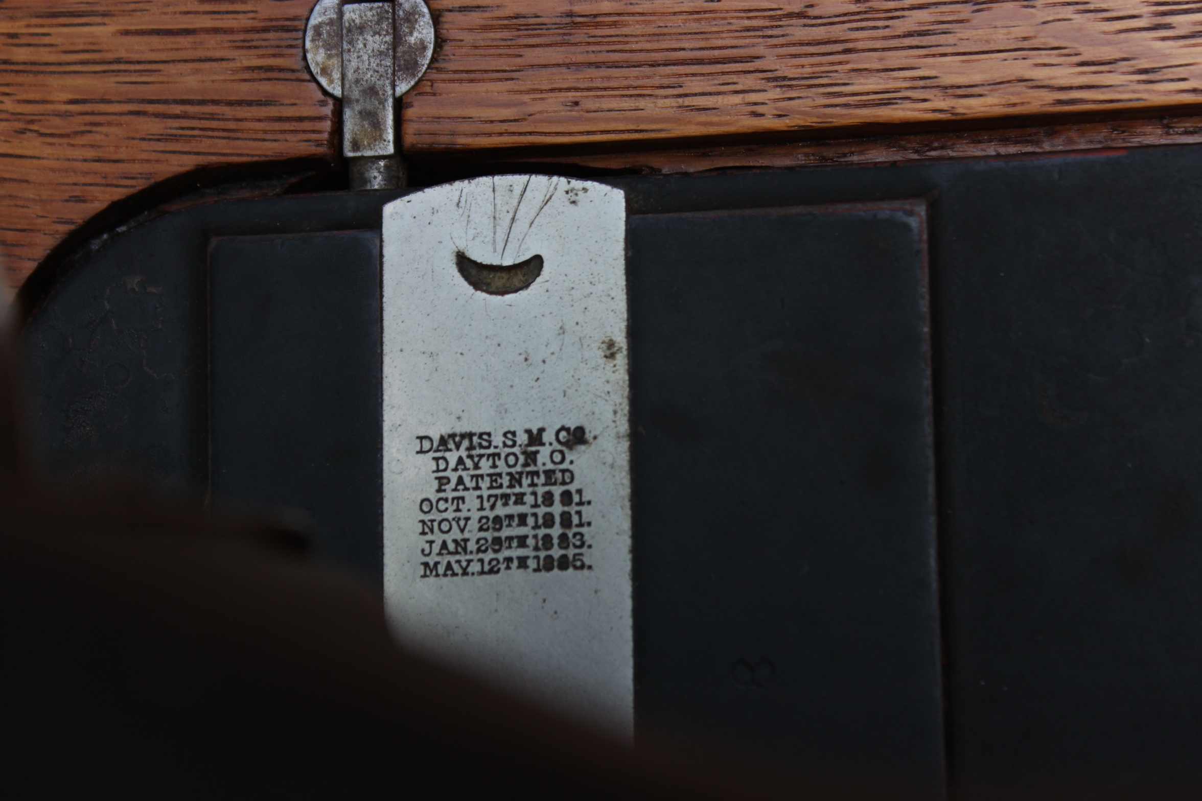 Vintage Davis Sewing Machine and Cabinet