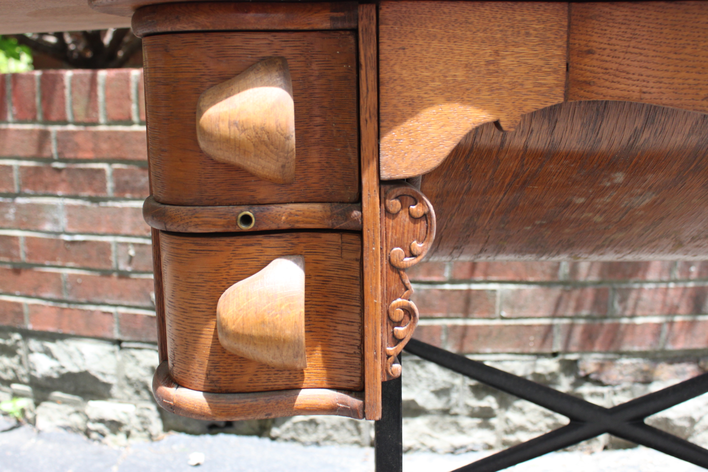 Vintage Davis Sewing Machine and Cabinet