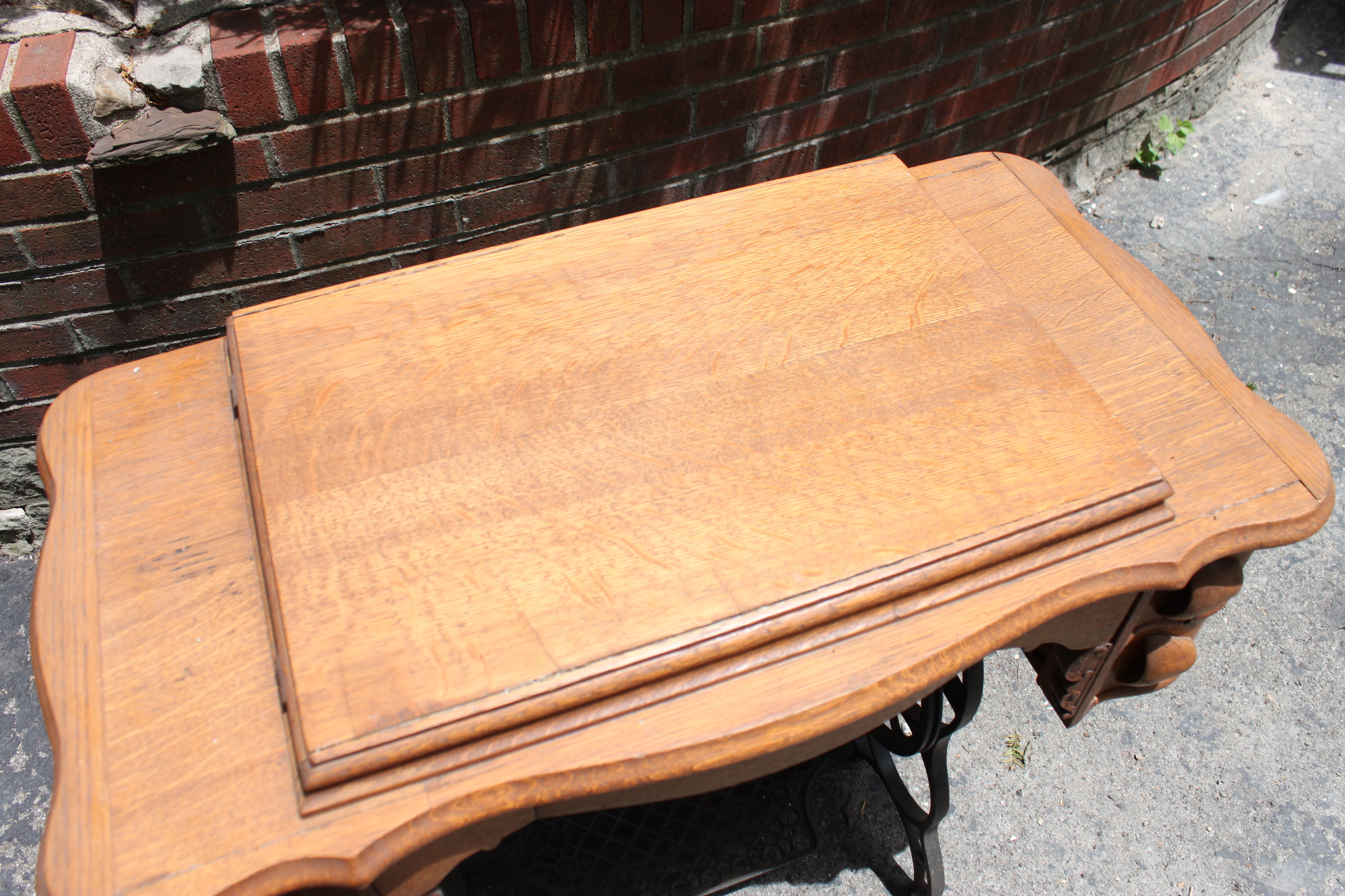 Vintage Davis Sewing Machine and Cabinet