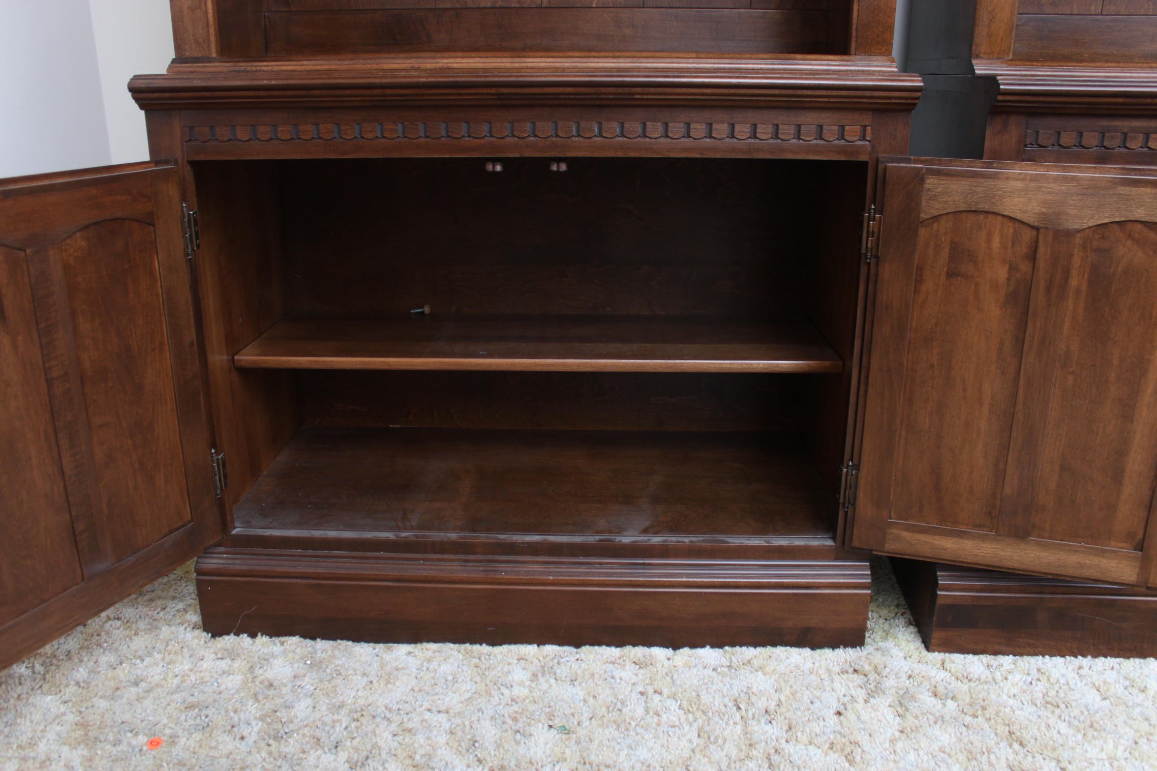Walnut Bookcases by Ethan Allen
