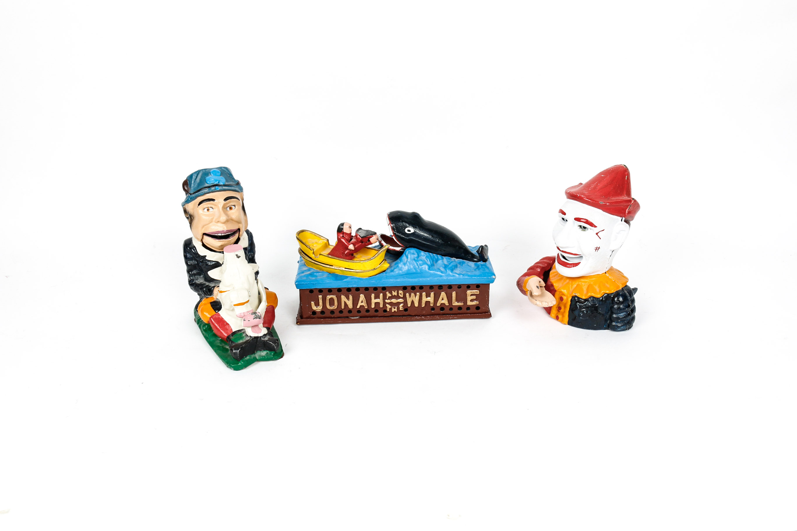 Collection of Reproduction Cast Iron Banks