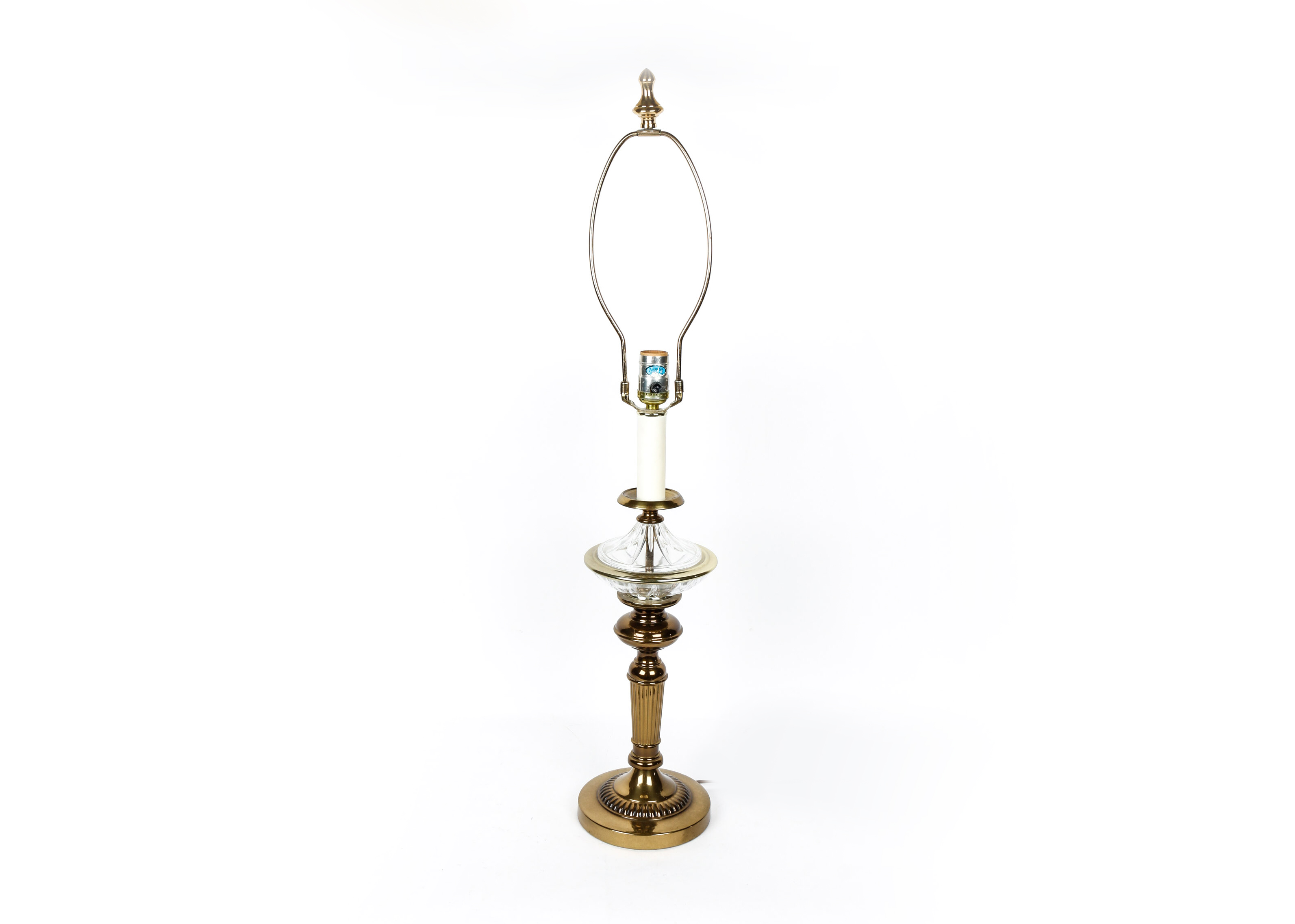 Brass and Glass Table Lamp