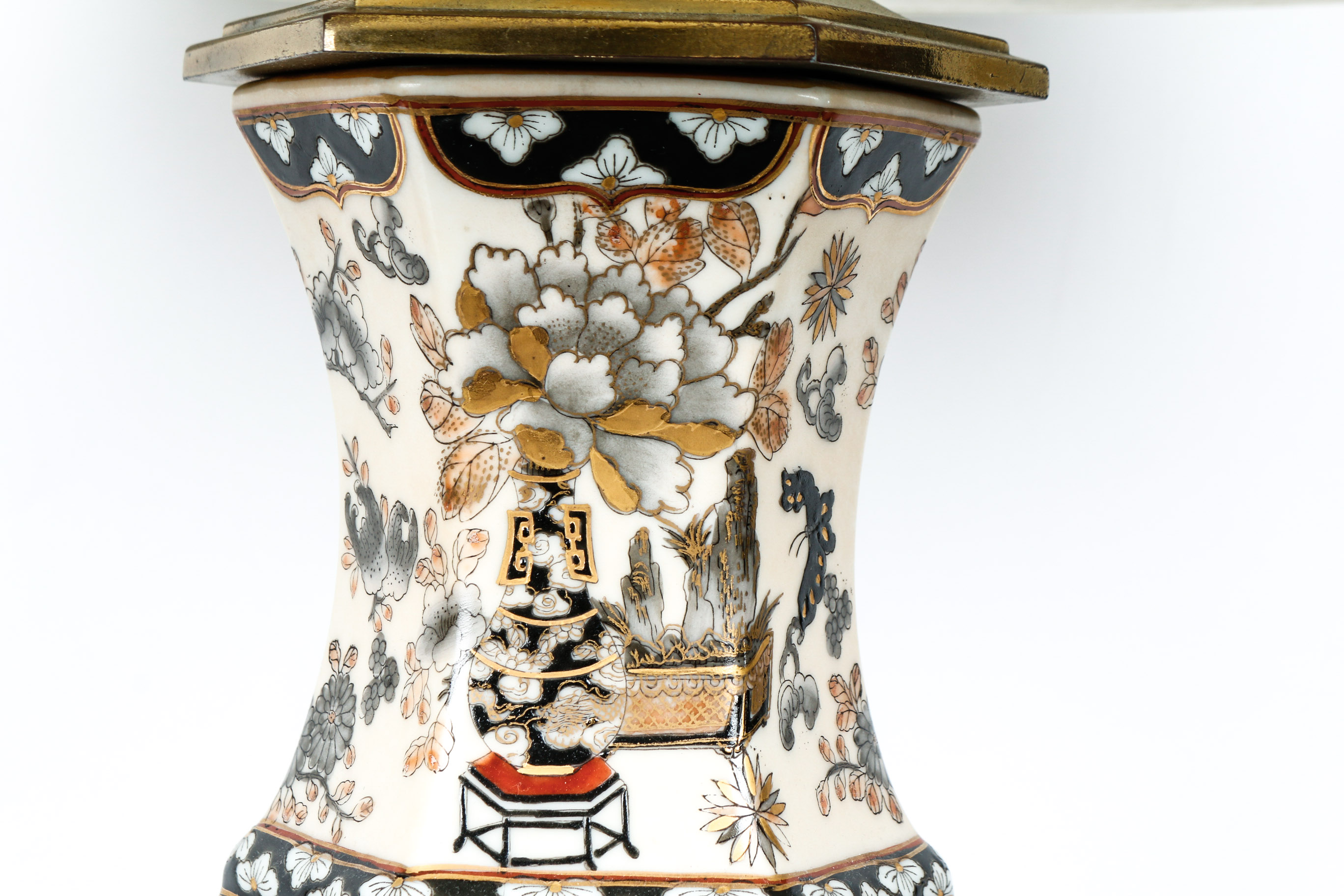 Asian Inspired Porcelain Lamp