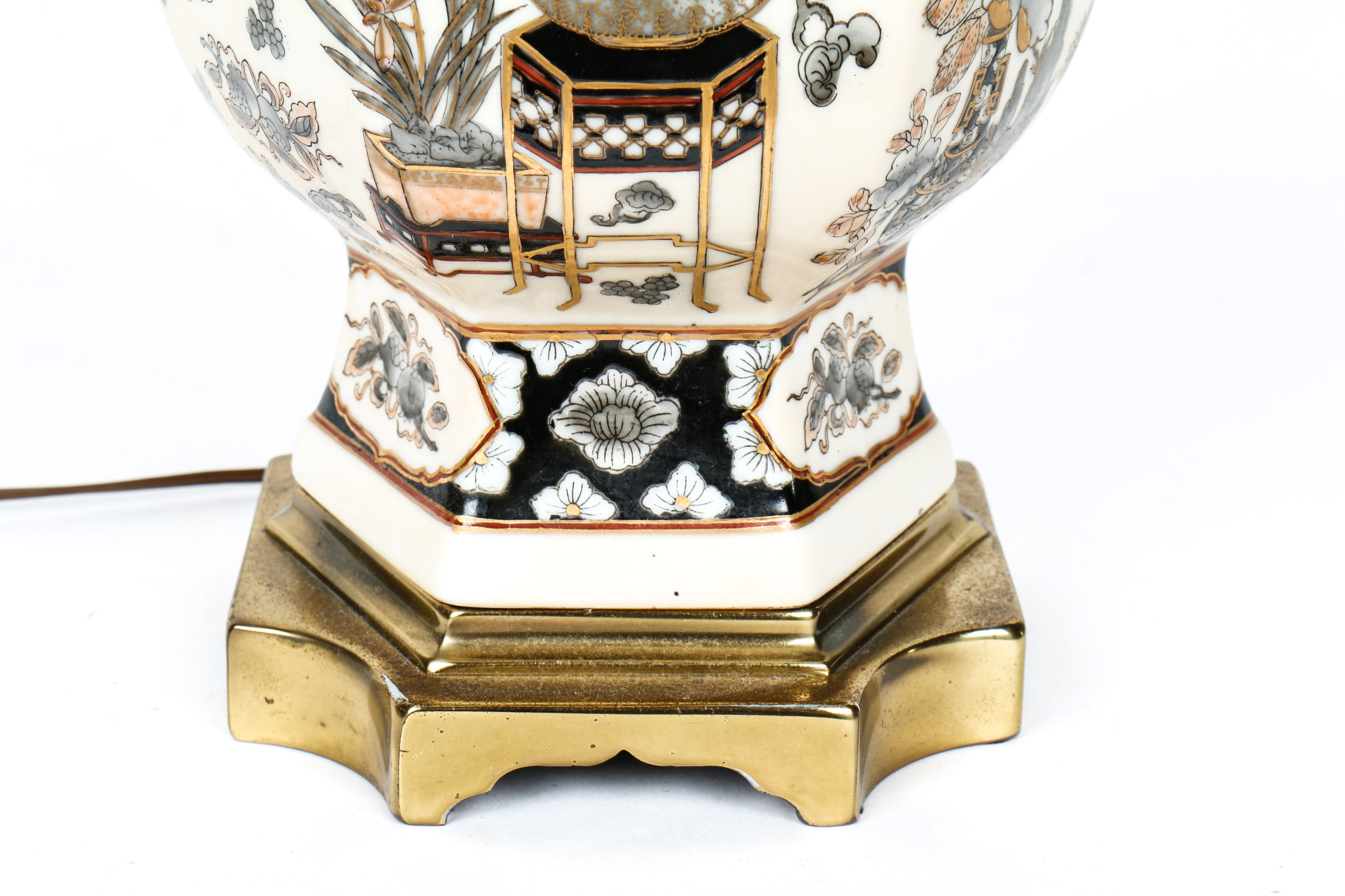 Asian Inspired Porcelain Lamp