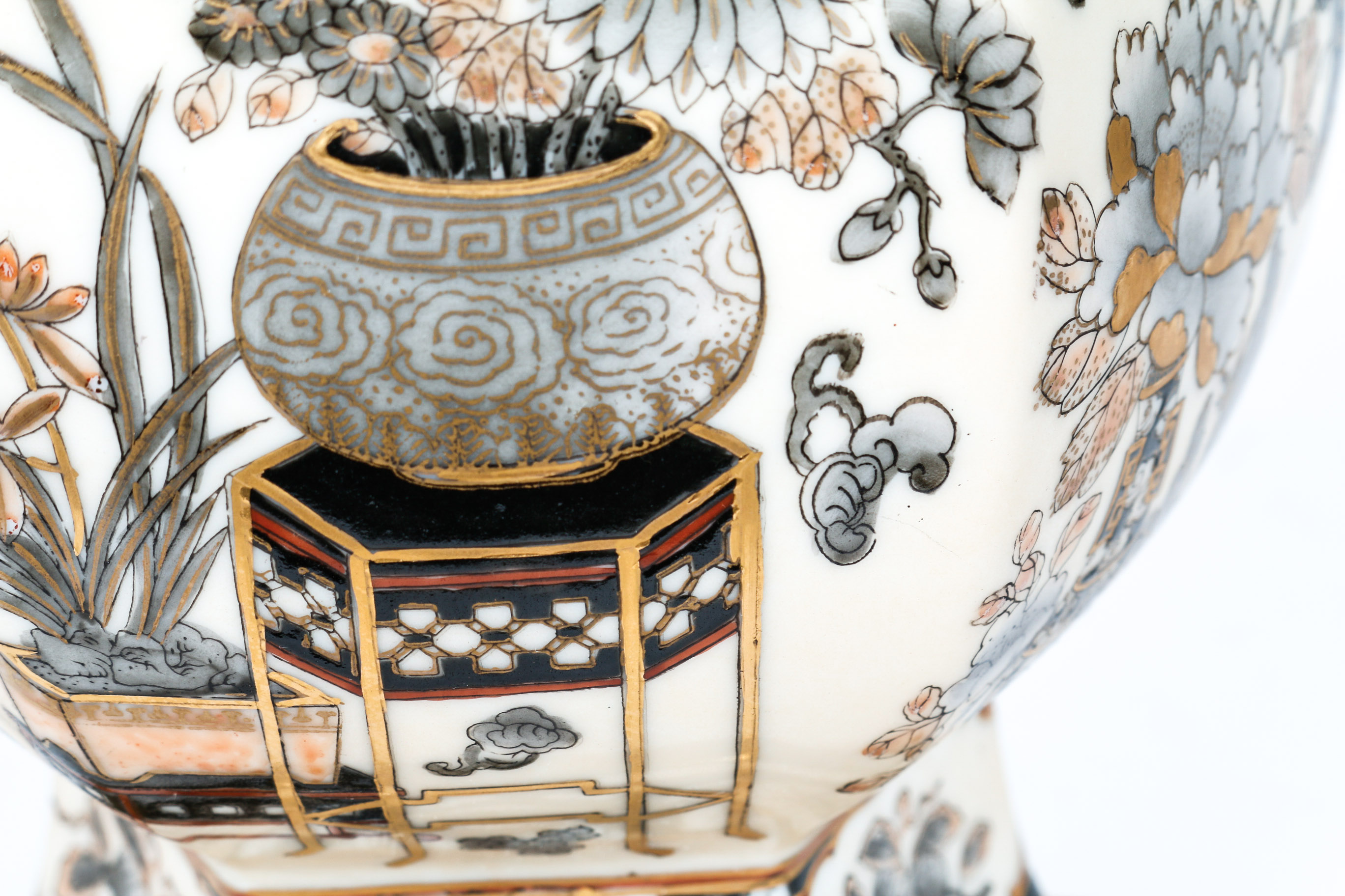 Asian Inspired Porcelain Lamp