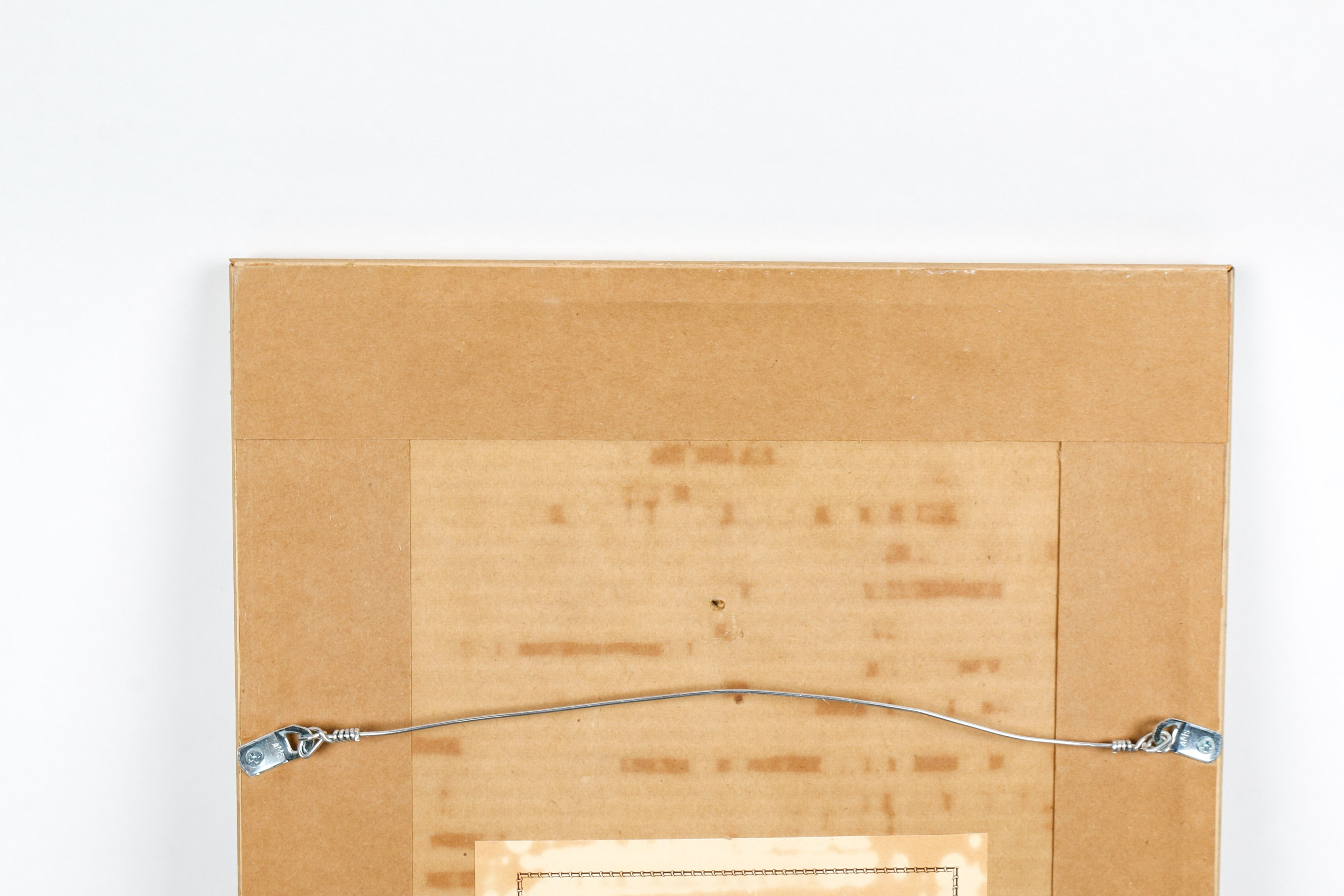 Vintage American Flag and Framed Print