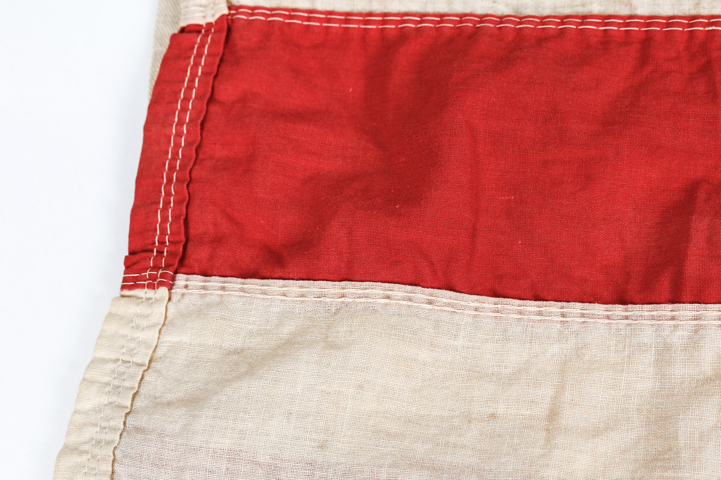 Vintage American Flag and Framed Print