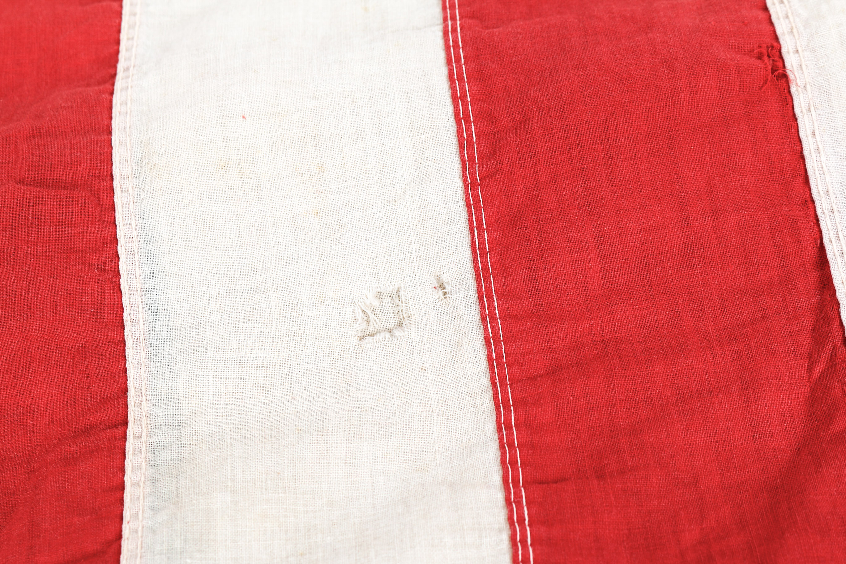 Vintage American Flag and Framed Print