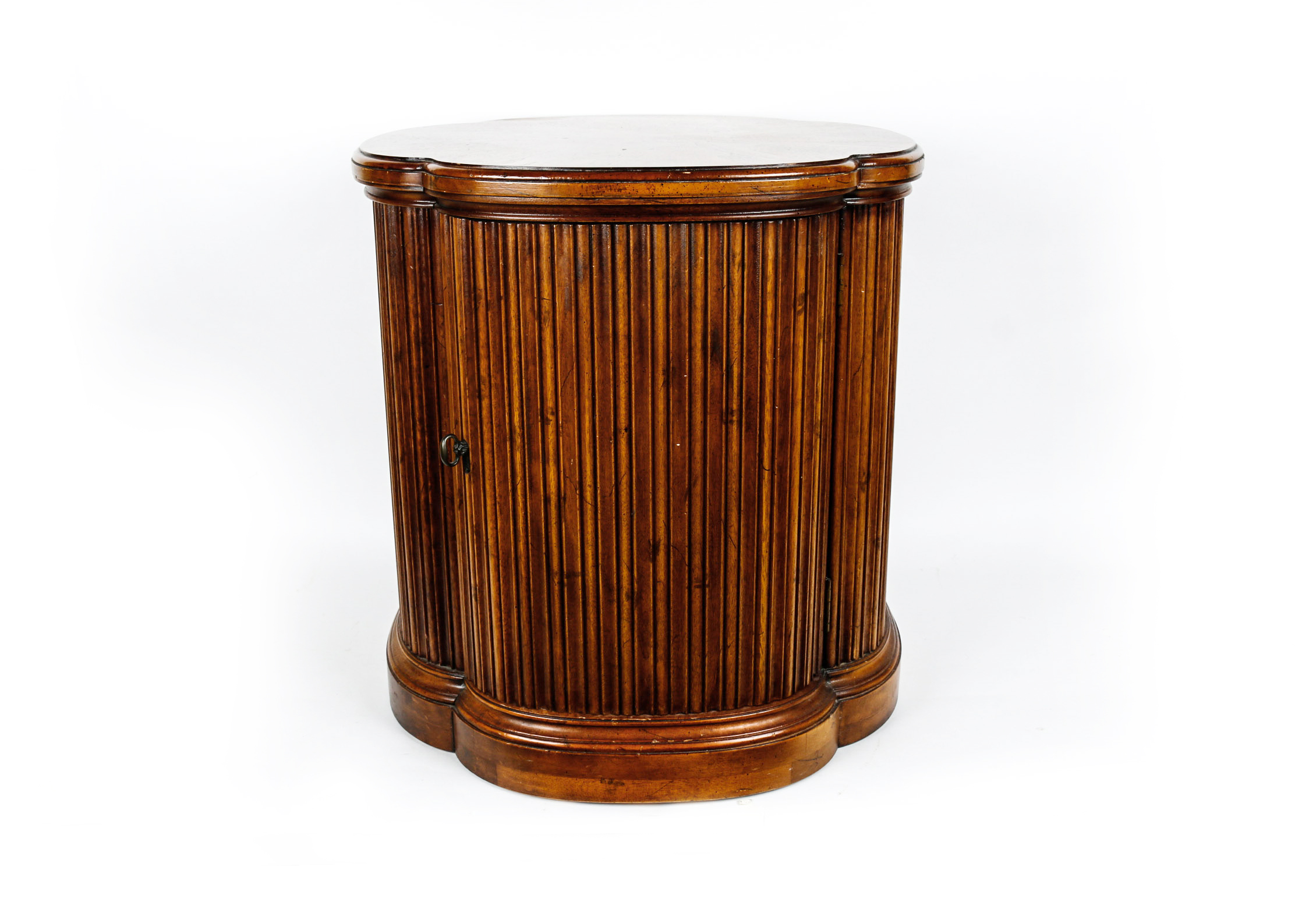 Quarterfoil Drum Side Table by Henredon